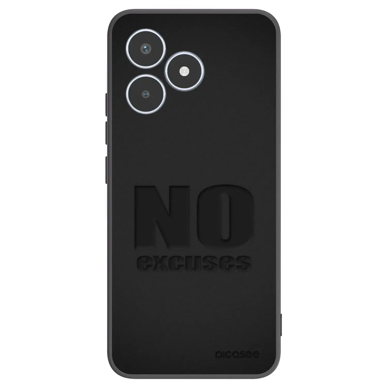 Silikonový černý obal pro Realme C53 - No Excuses