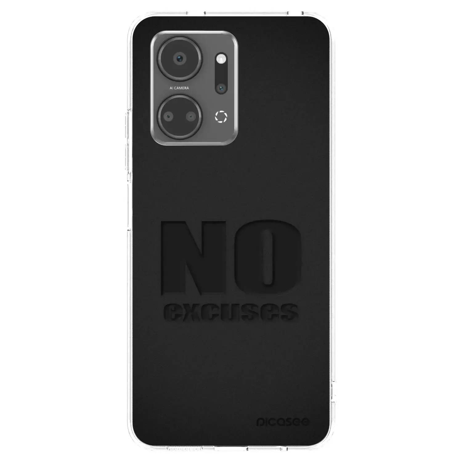 Silikonový průhledný obal pro Honor X7a - No Excuses