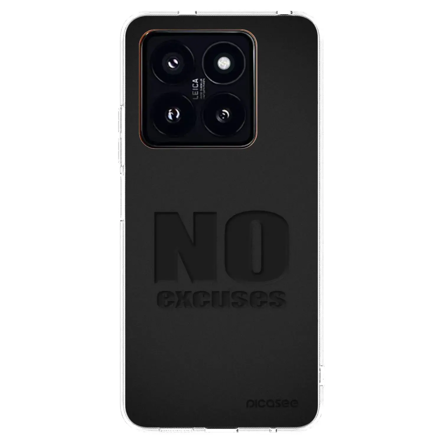 Silikonový průhledný obal pro Xiaomi 14 Pro - No Excuses