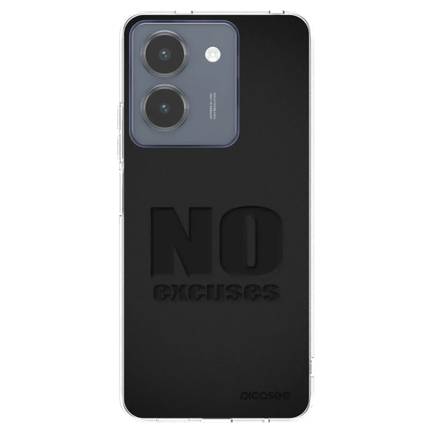 Silikonový průhledný obal pro Vivo Y36 4G - No Excuses