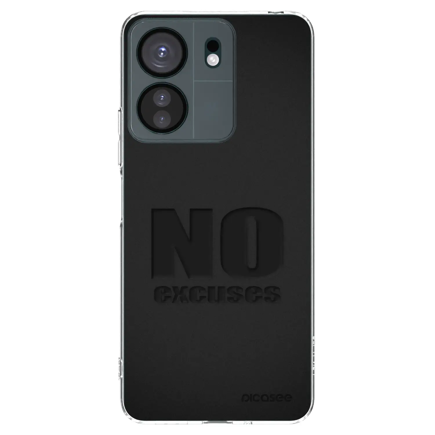 Silikonový průhledný obal pro Xiaomi Redmi 13C 4G - No Excuses