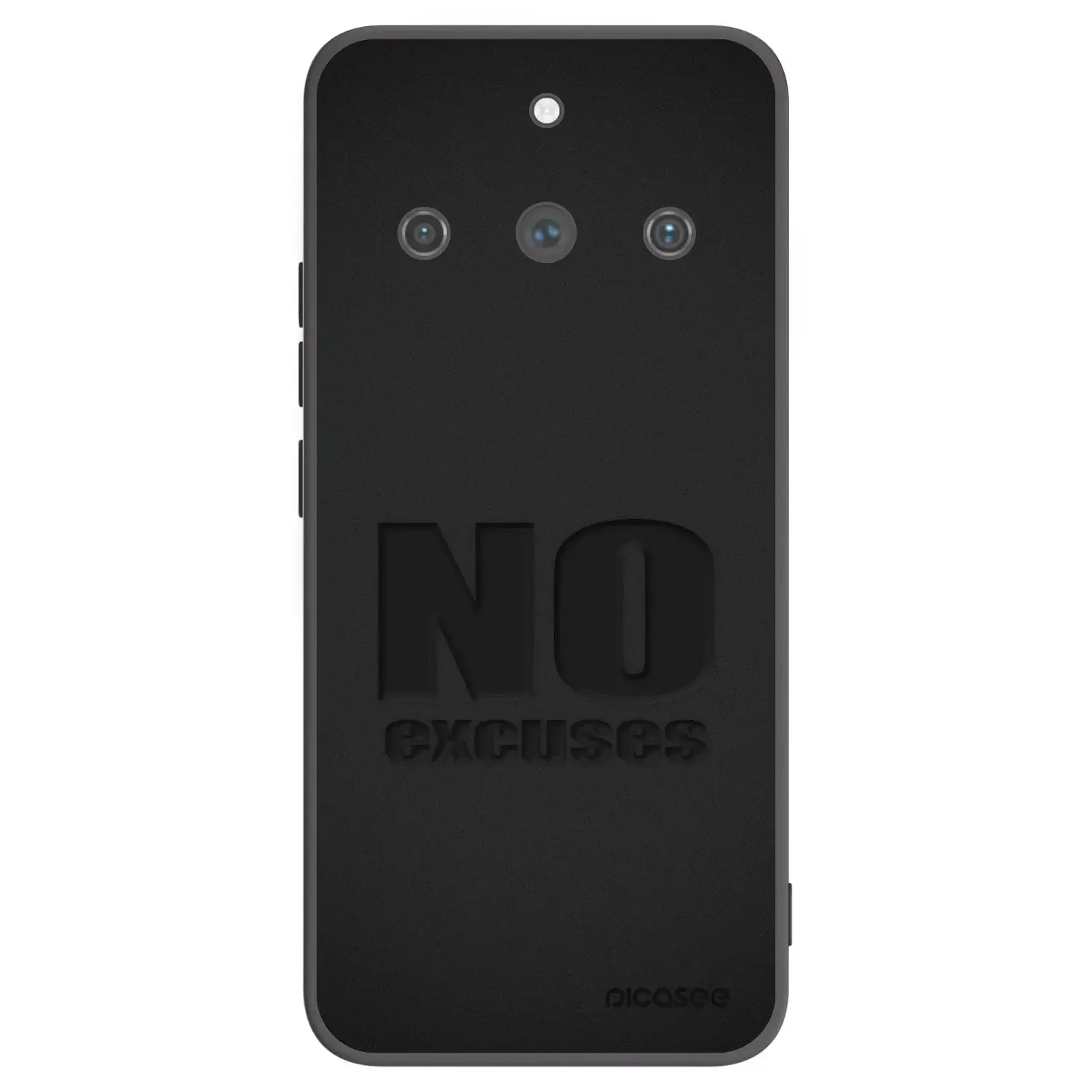 Silikonový černý obal pro Realme 11 Pro+ - No Excuses