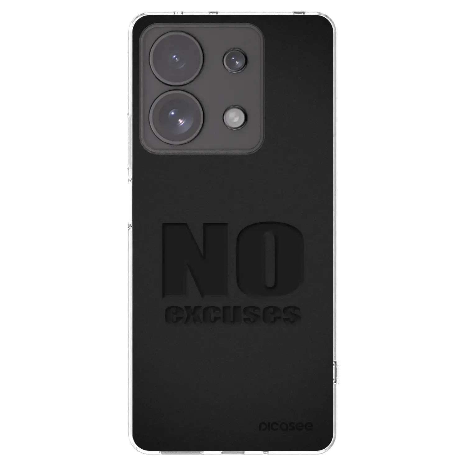 Silikonový průhledný obal pro Xiaomi Redmi Note 13 Pro 4G - No Excuses