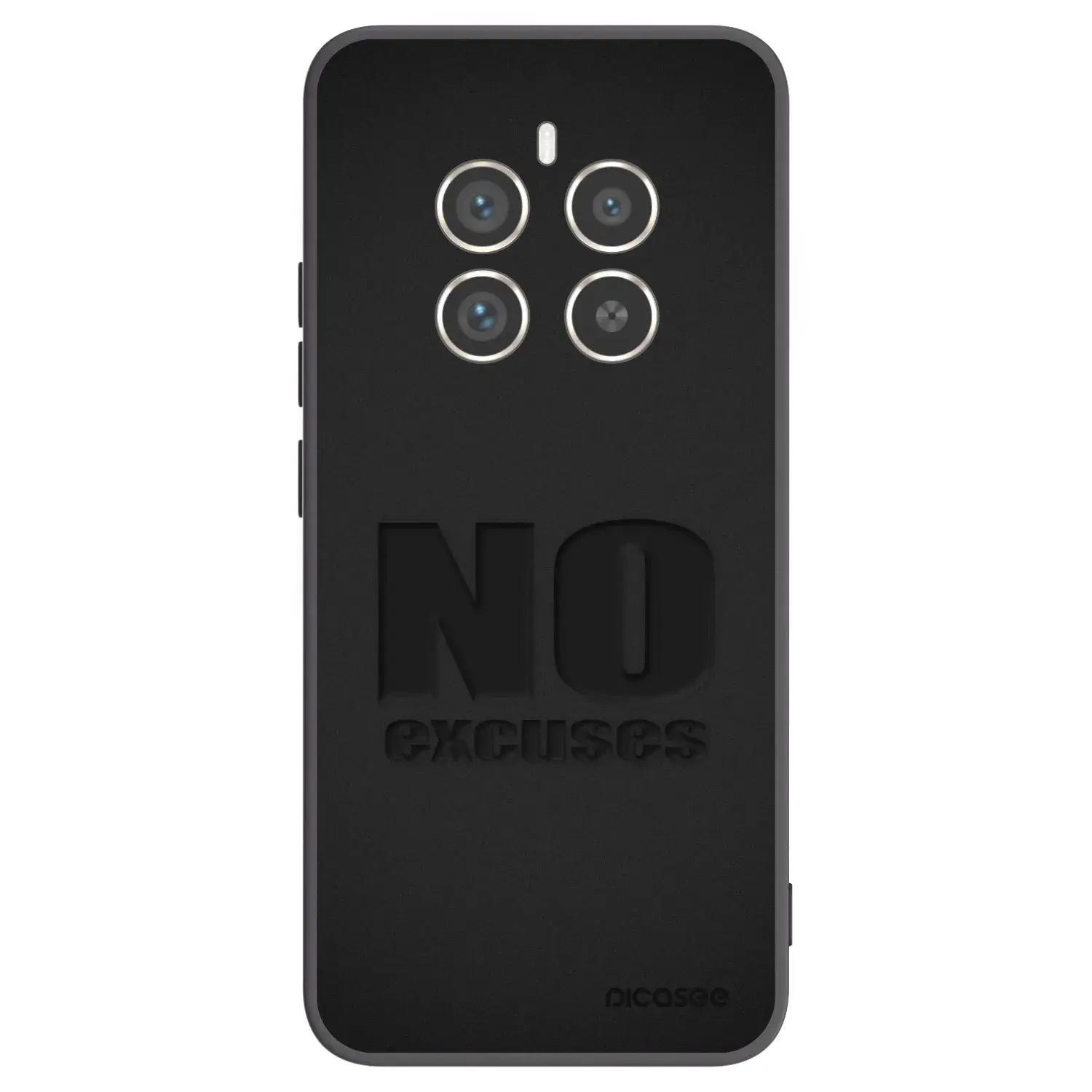 Silikonový černý obal pro Realme 12 Pro 5G - No Excuses