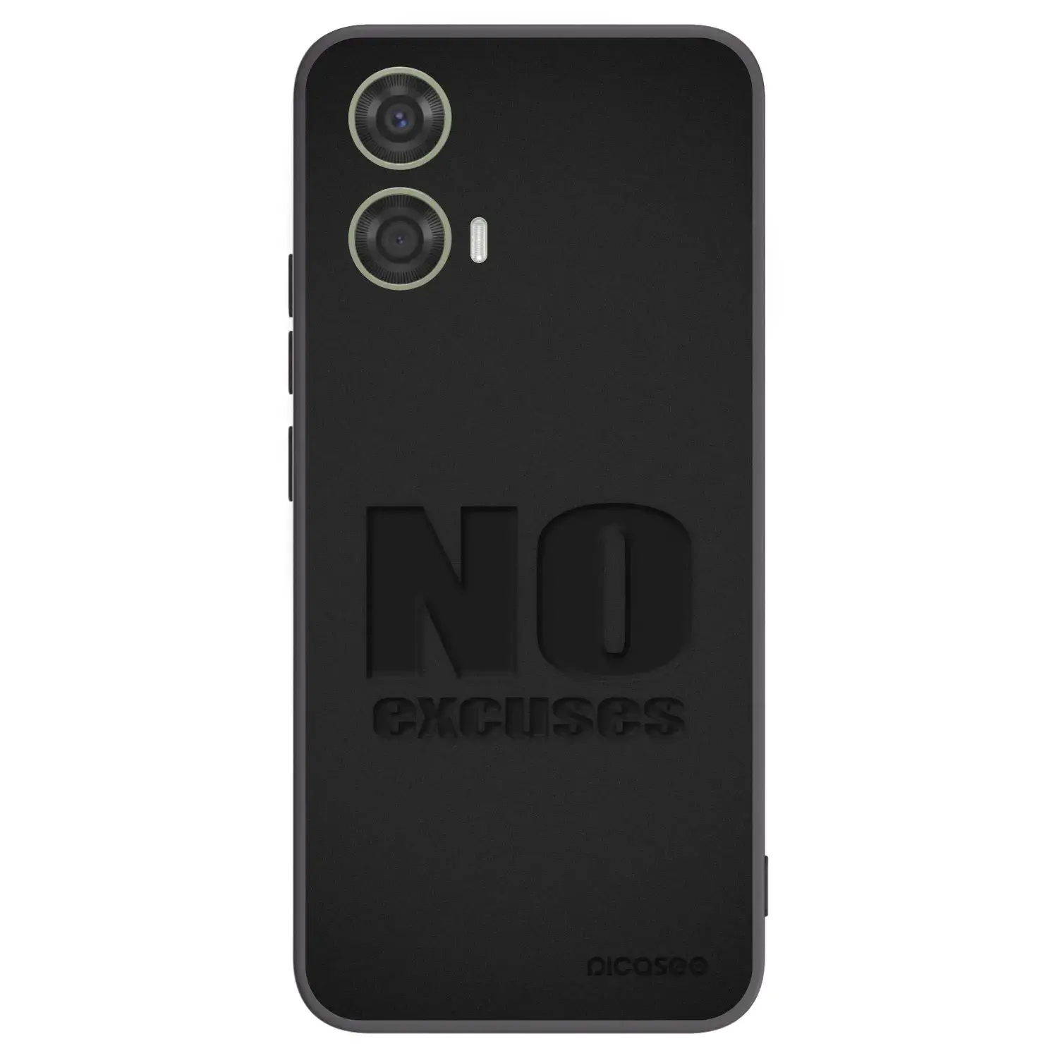 Silikonový černý obal pro Motorola Moto G24 - No Excuses