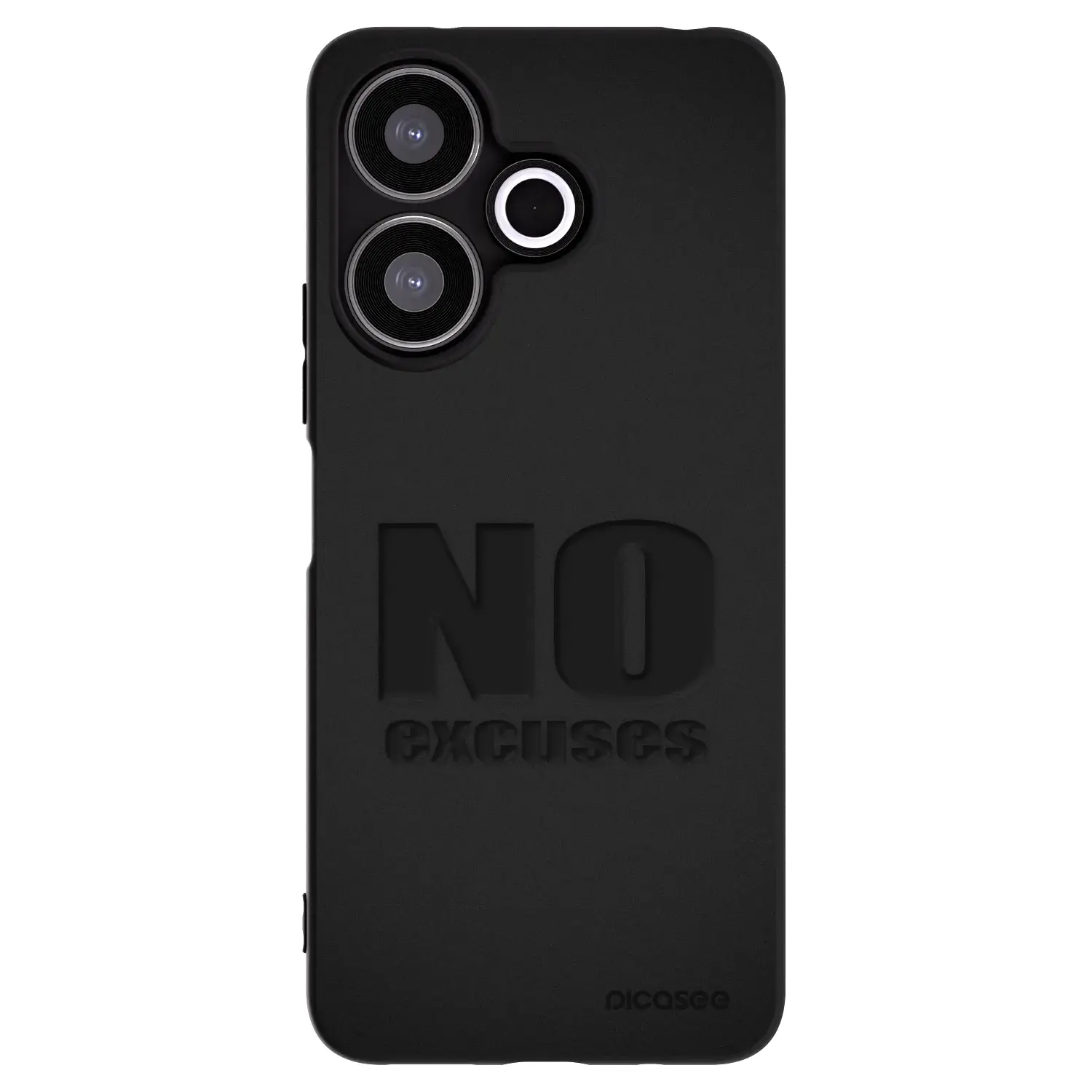 Silikonový černý obal pro Xiaomi Redmi 13 4G - No Excuses
