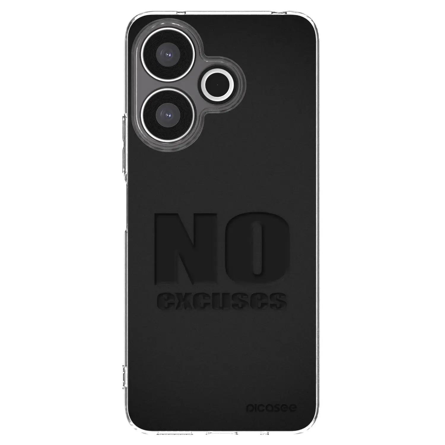 Silikonový průhledný obal pro Xiaomi Redmi 13 4G - No Excuses