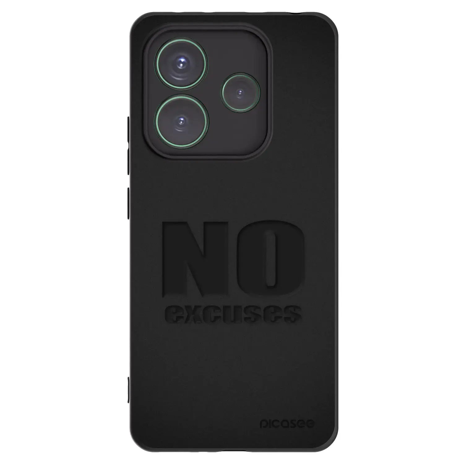 Silikonový černý obal pro Xiaomi Redmi Note 14 5G - No Excuses