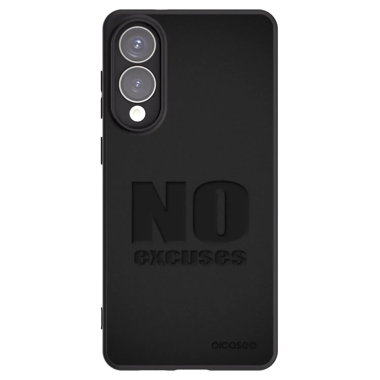 Silikonový černý obal pro Samsung Galaxy S25 Edge 5G - No Excuses