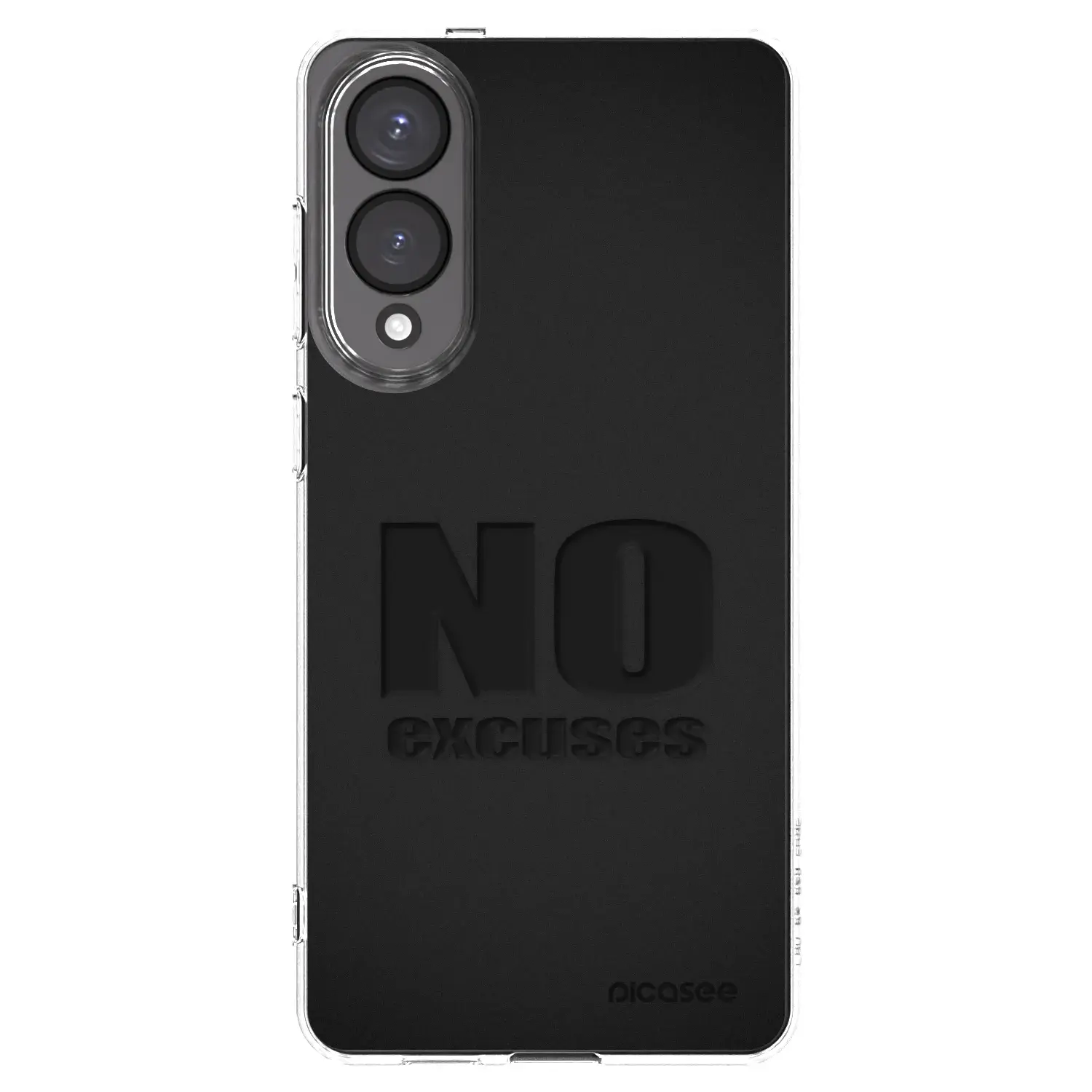 Silikonový průhledný obal pro Samsung Galaxy S25 Edge 5G - No Excuses