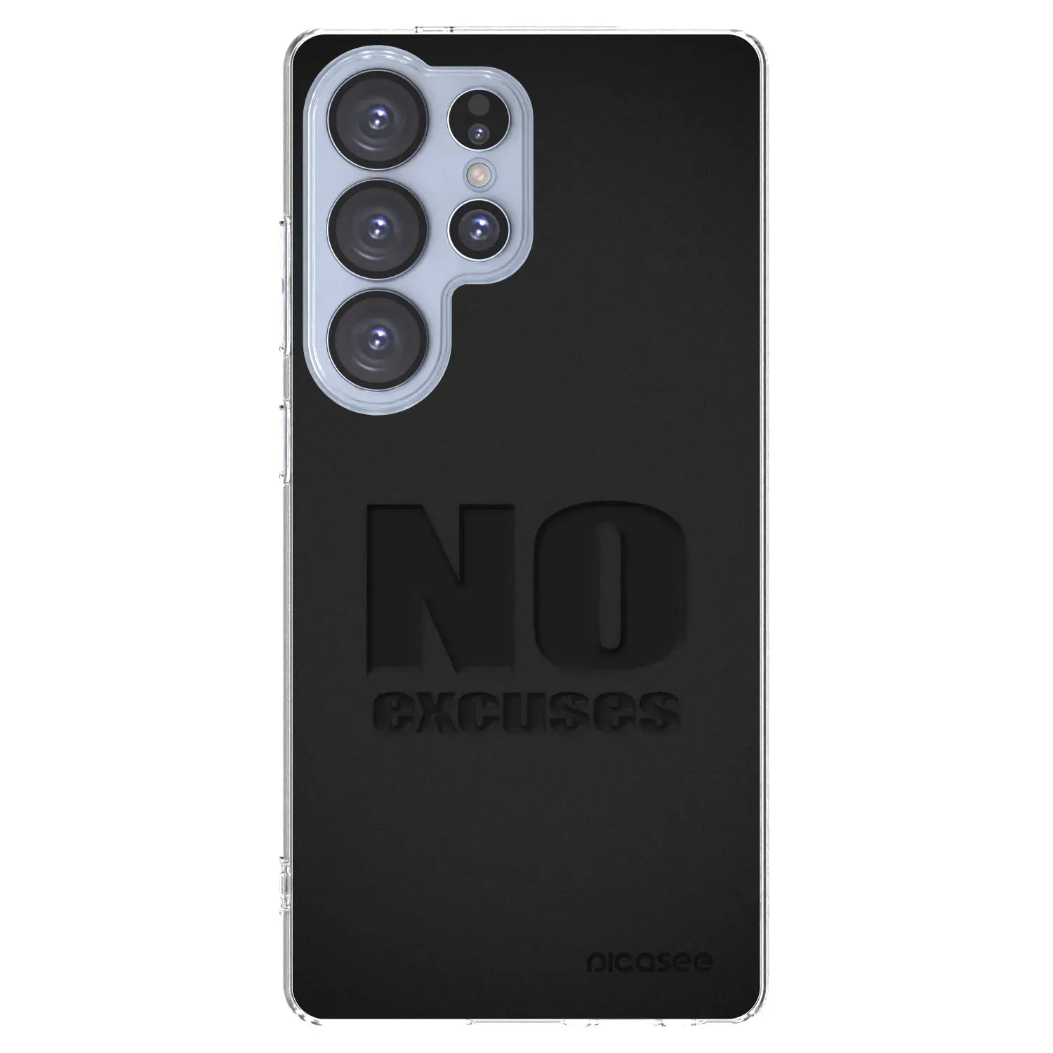 Silikonový průhledný obal pro Samsung Galaxy S25 Ultra 5G - No Excuses