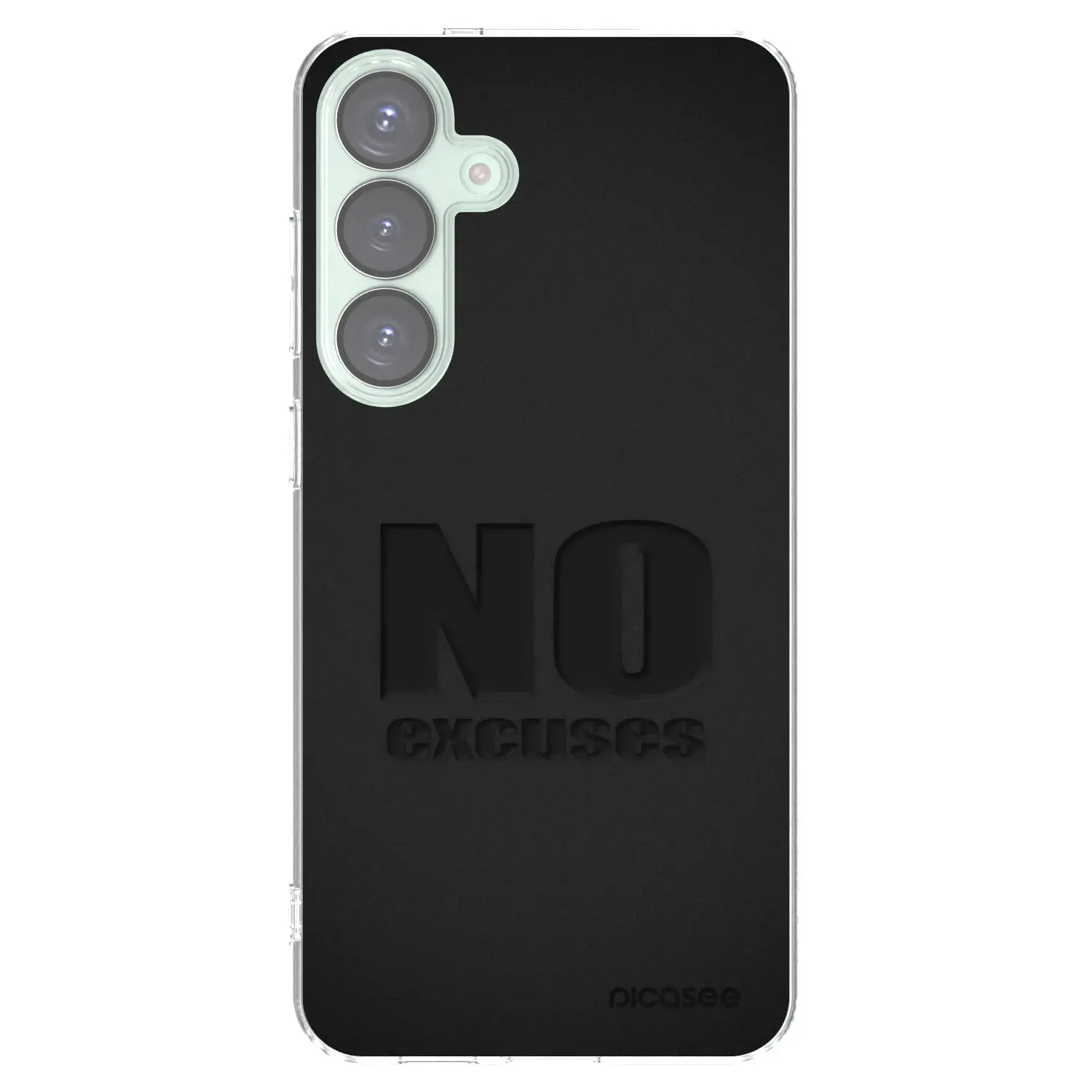 Silikonový průhledný obal pro Samsung Galaxy S25+ 5G - No Excuses
