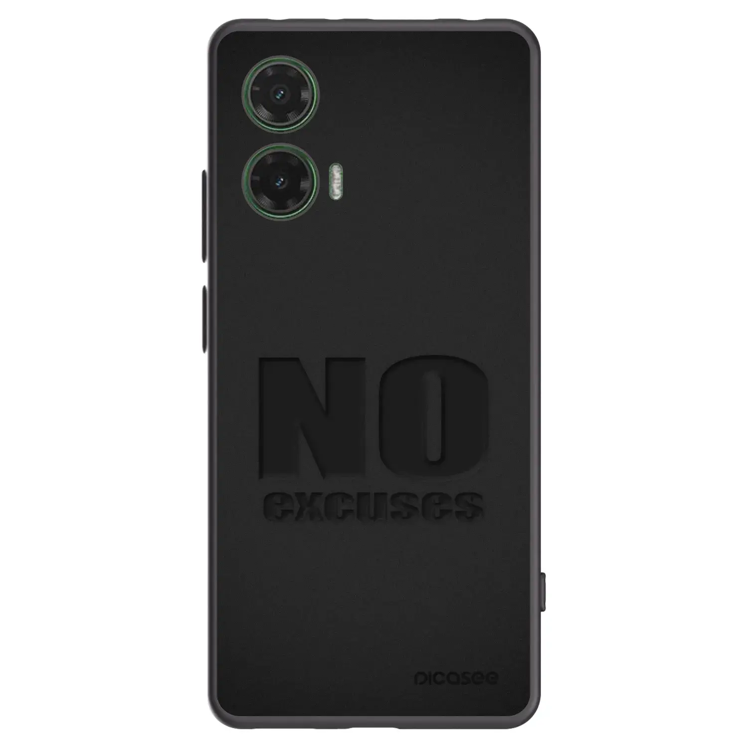 Silikonový černý obal pro Motorola Moto G35 5G - No Excuses