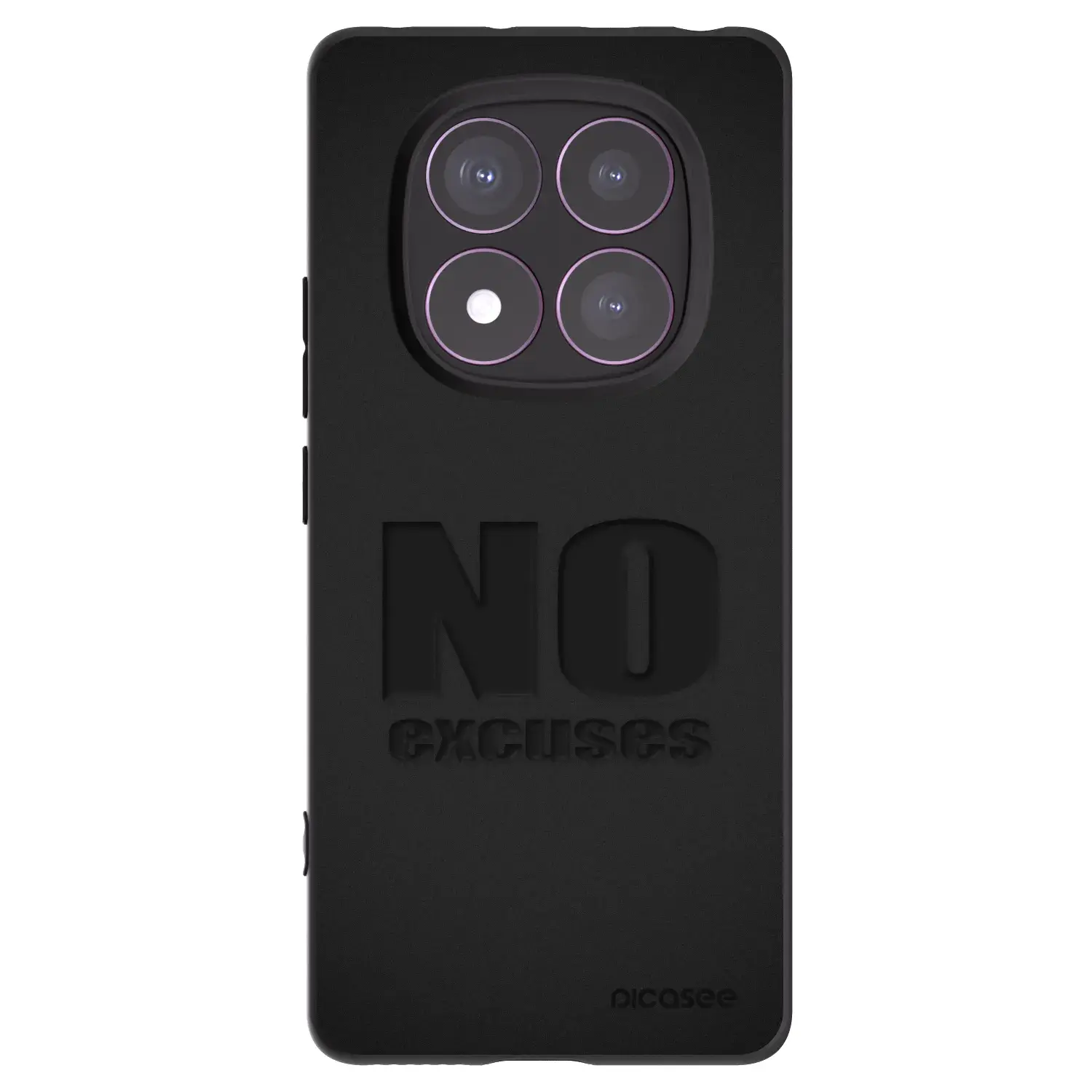 Silikonový černý obal pro Xiaomi Redmi Note 14 Pro 4G - No Excuses