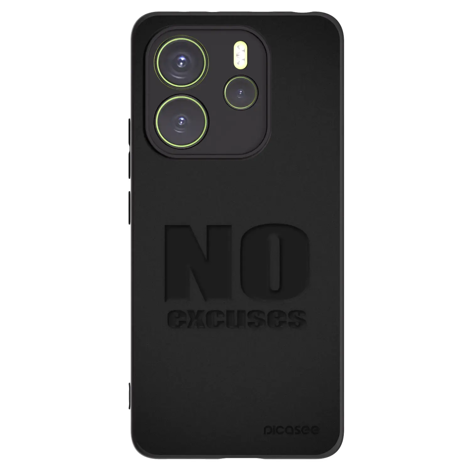 Silikonový černý obal pro Xiaomi Redmi Note 14 4G - No Excuses