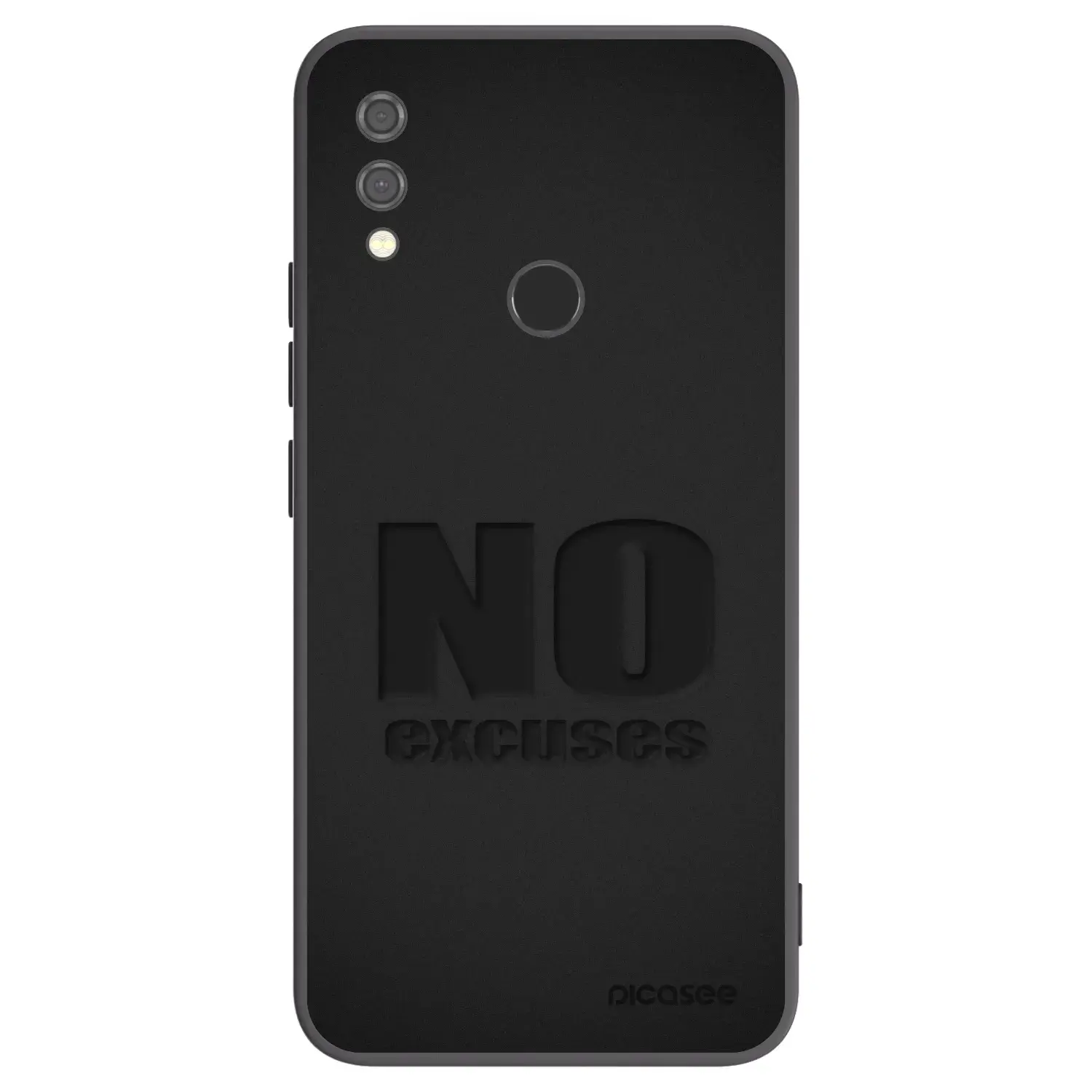 Silikonový černý obal pro Xiaomi Redmi Note 7 - No Excuses
