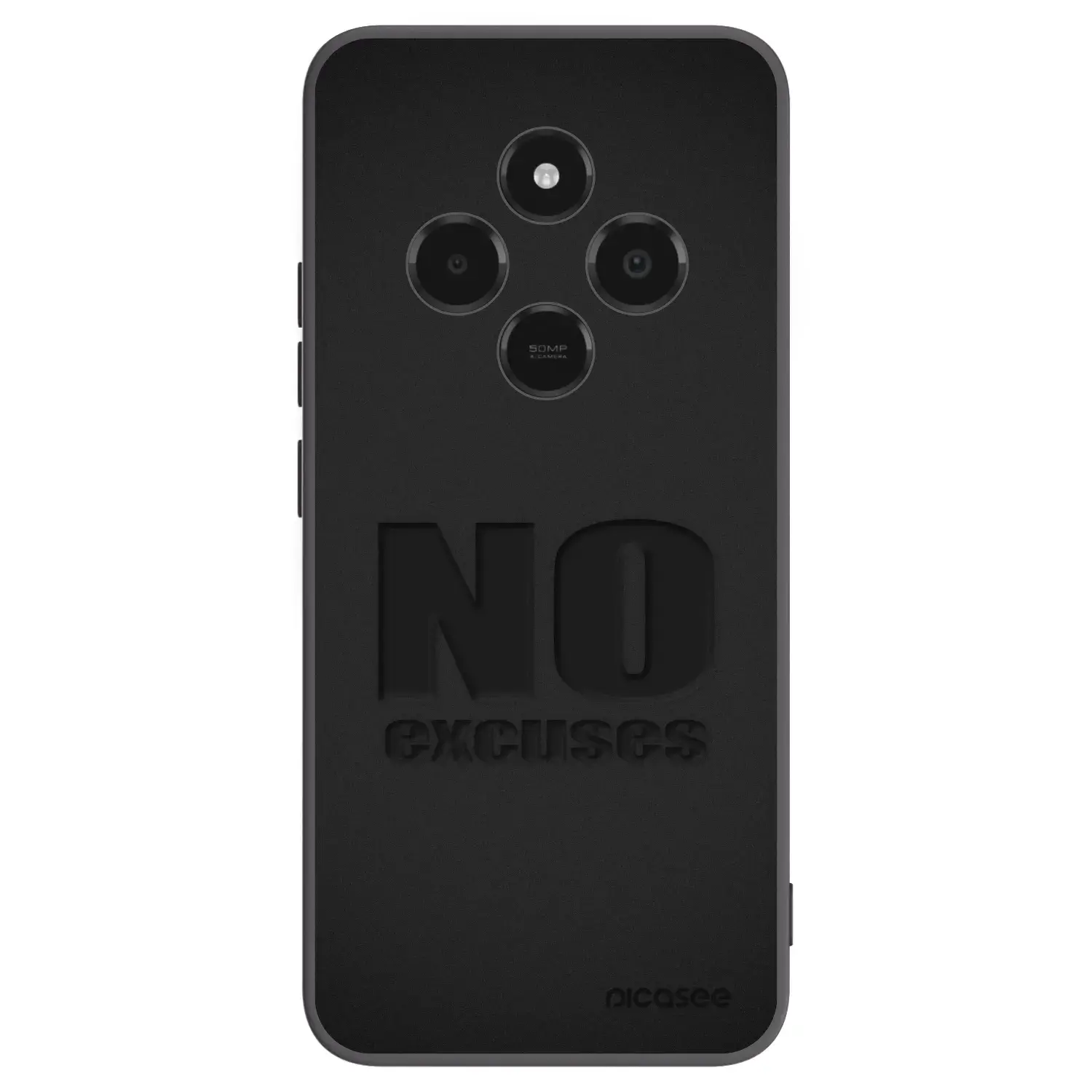 Silikonový černý obal pro Xiaomi Poco C75 - No Excuses