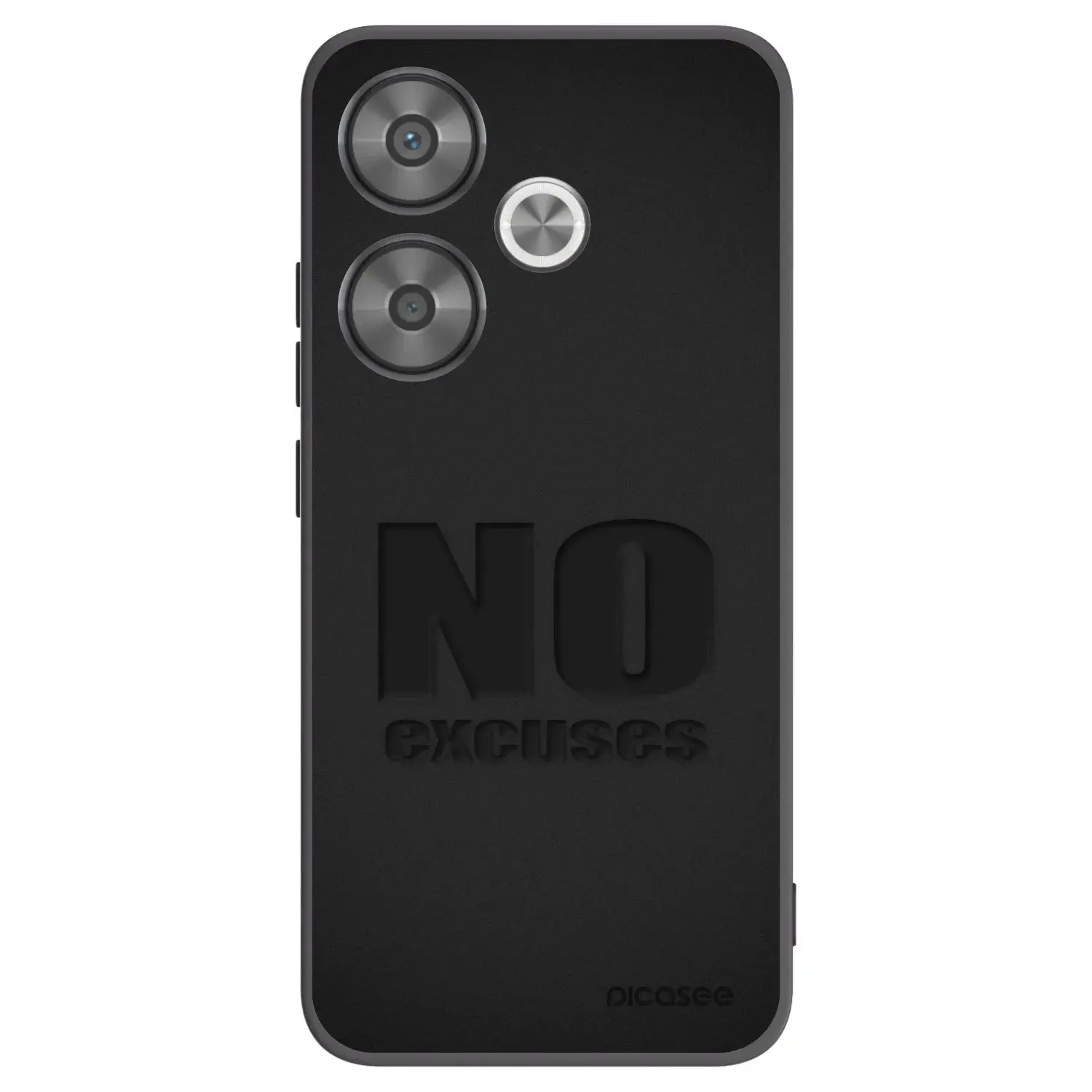 Silikonový černý obal pro Xiaomi Poco F6 - No Excuses