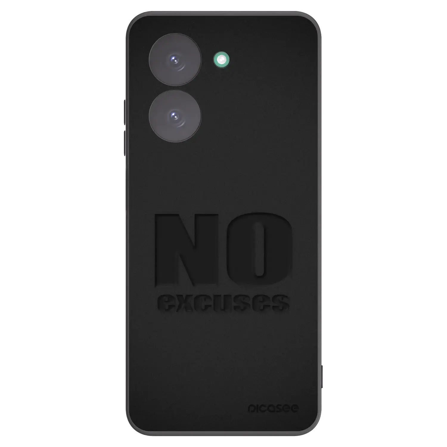 Silikonový černý obal pro Xiaomi Redmi A5 - No Excuses
