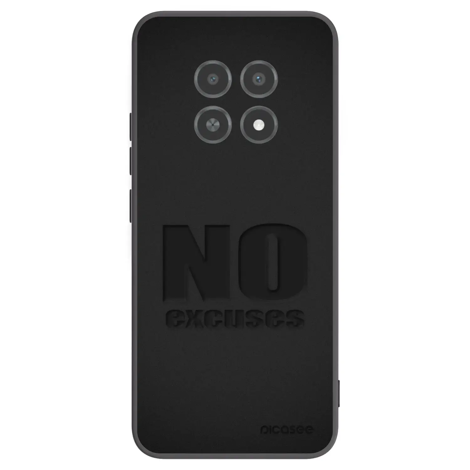 Silikonový černý obal pro Realme 12X - No Excuses