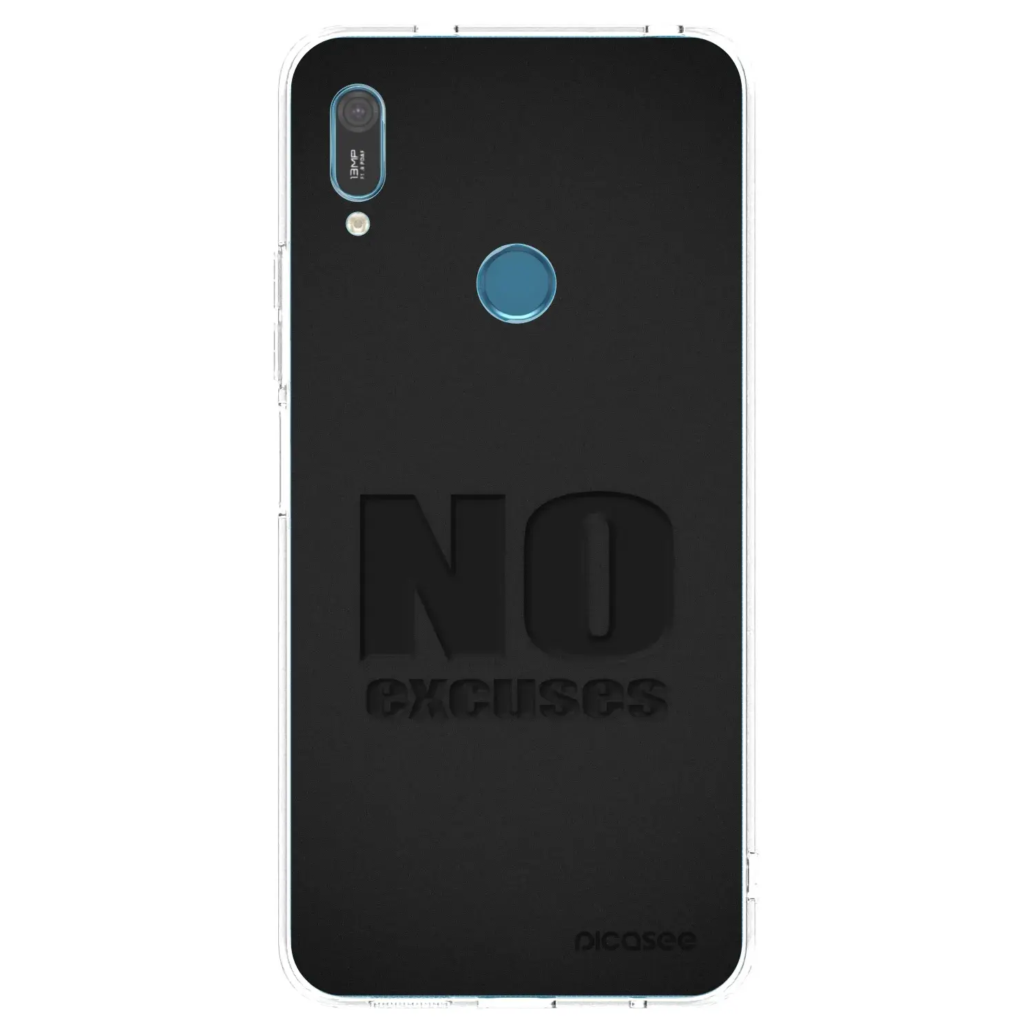 Silikonový průhledný obal pro Huawei Y6 2019 - No Excuses