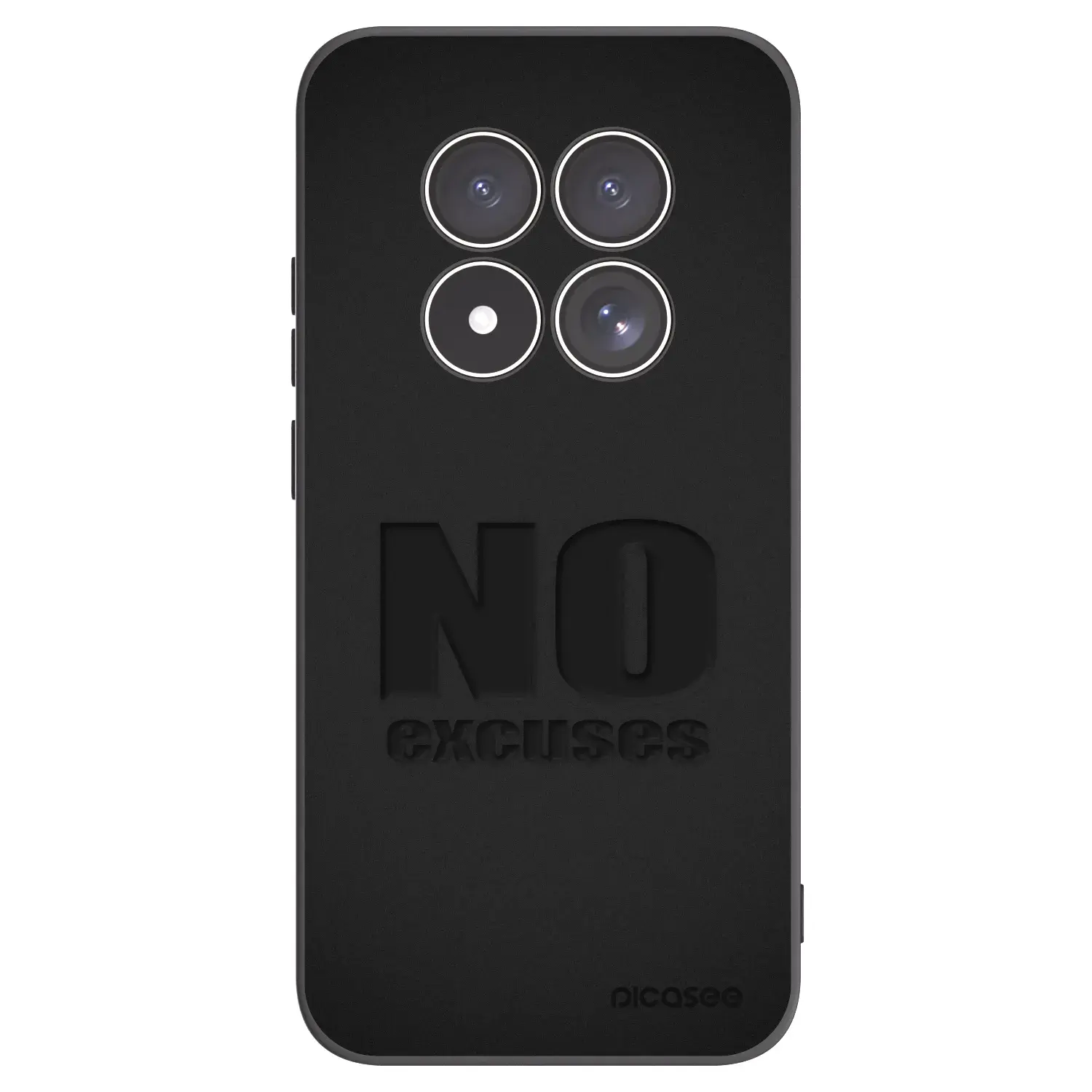 Silikonový černý obal pro Xiaomi Redmi Note 15 Pro 4G - No Excuses