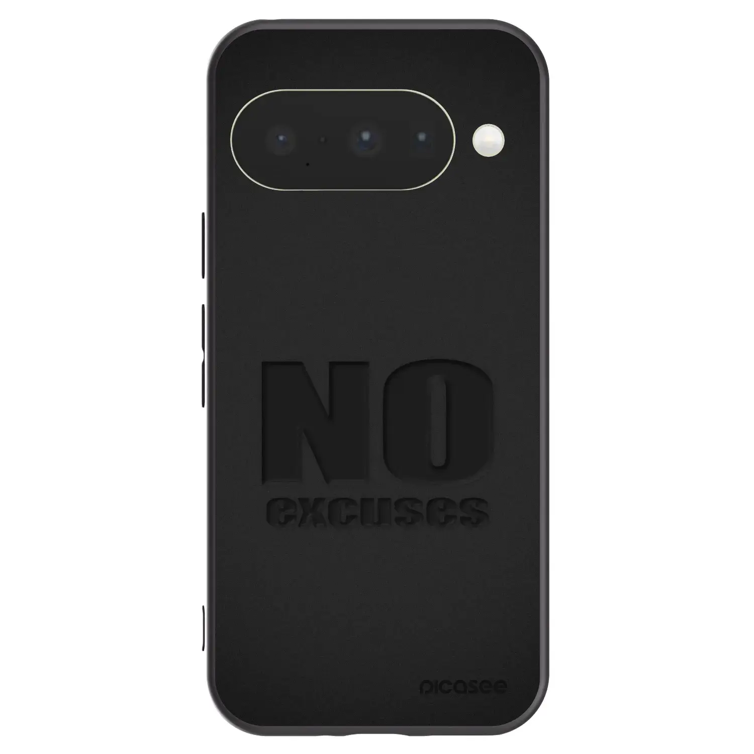 Silikonový černý obal pro Google Pixel 10 - No Excuses