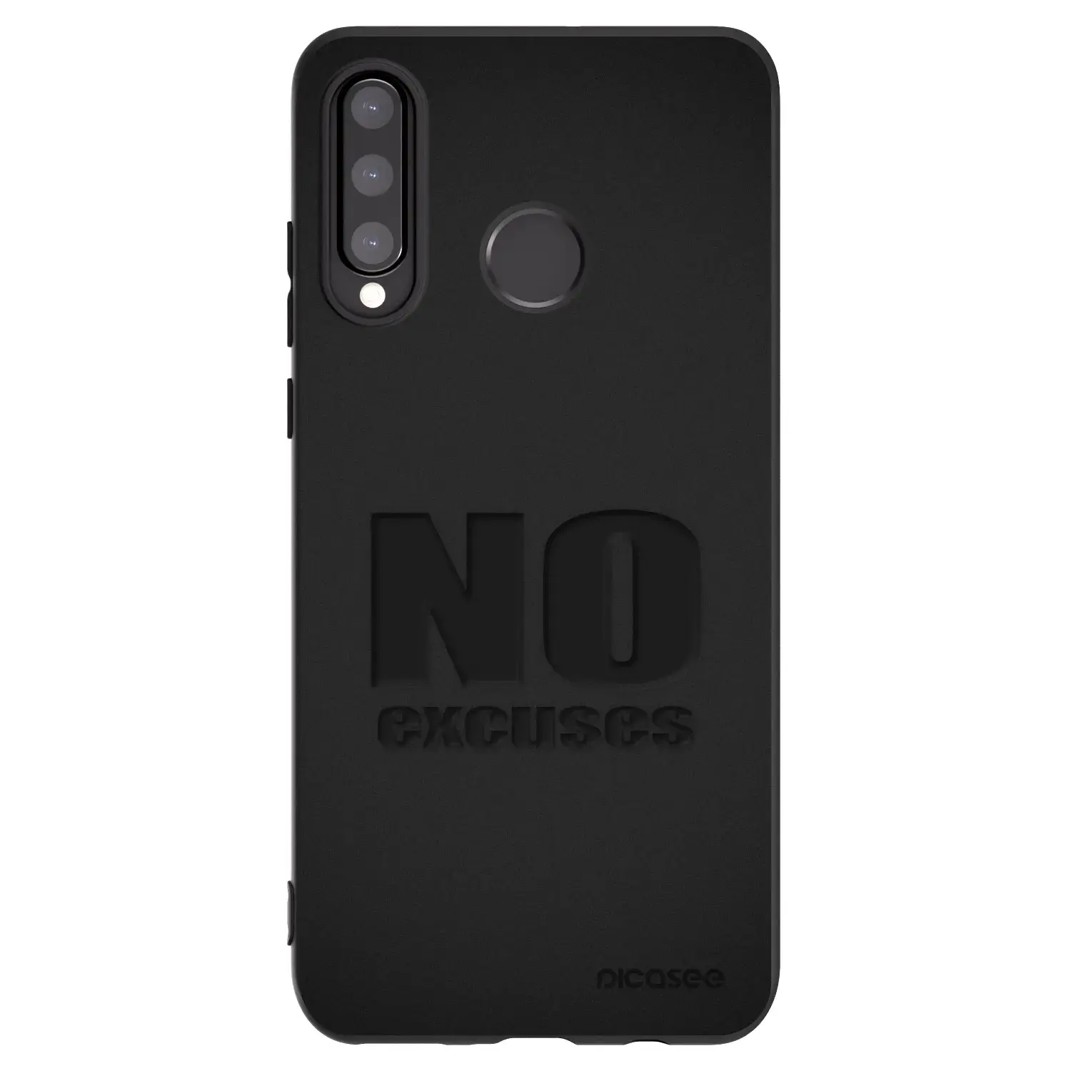 Silikonový černý obal pro Huawei P30 Lite - No Excuses
