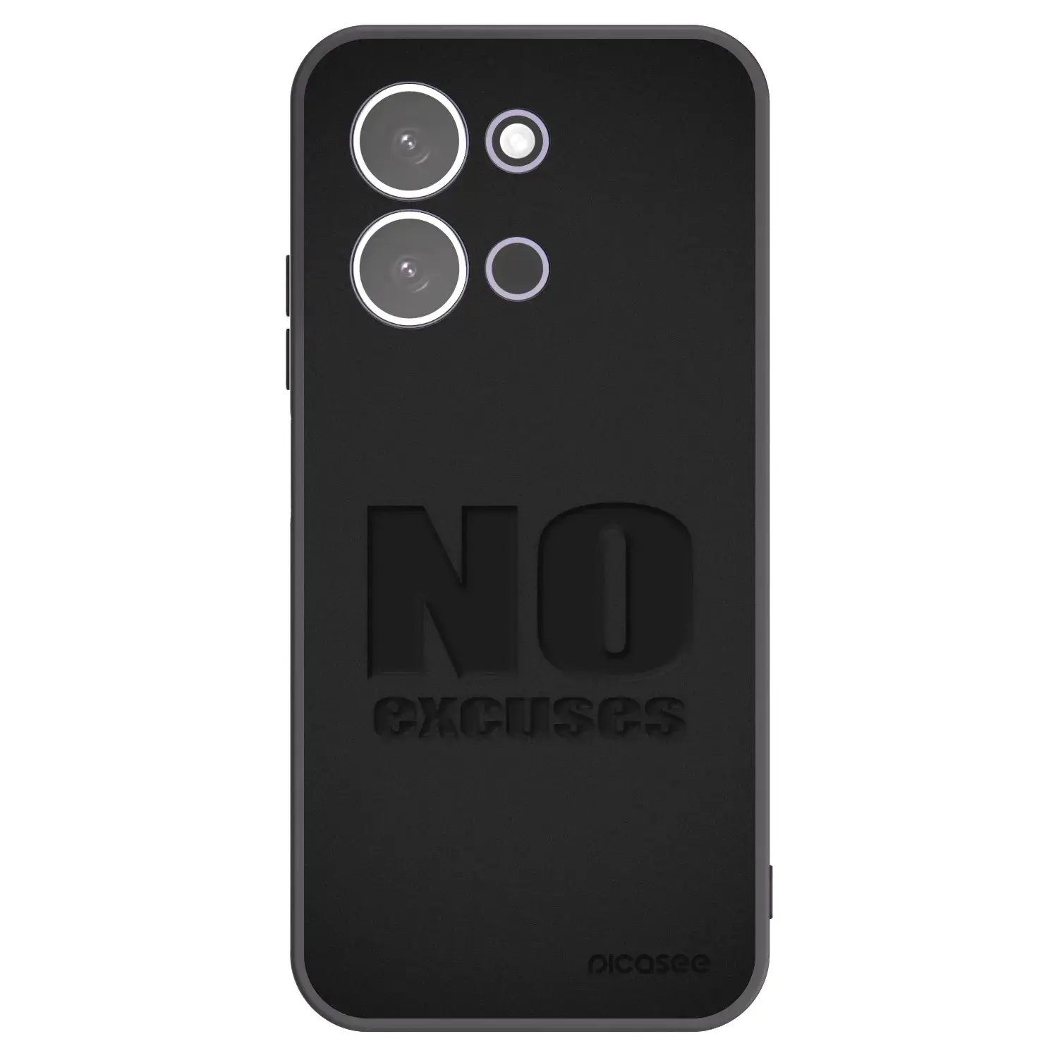 Silikonový černý obal pro Xiaomi Redmi 15C 5G - No Excuses