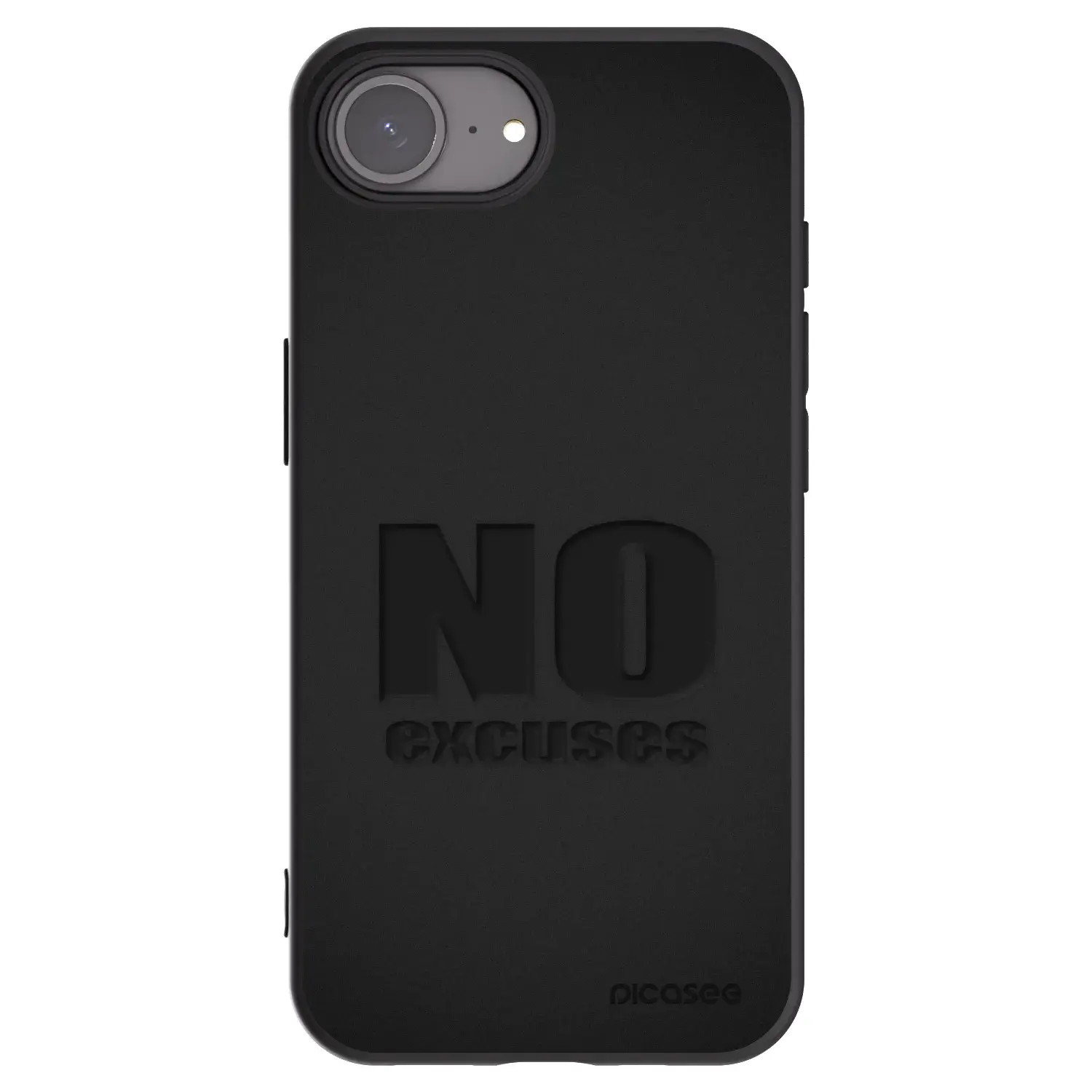 Silikonový černý obal pro Apple iPhone 17e - No Excuses