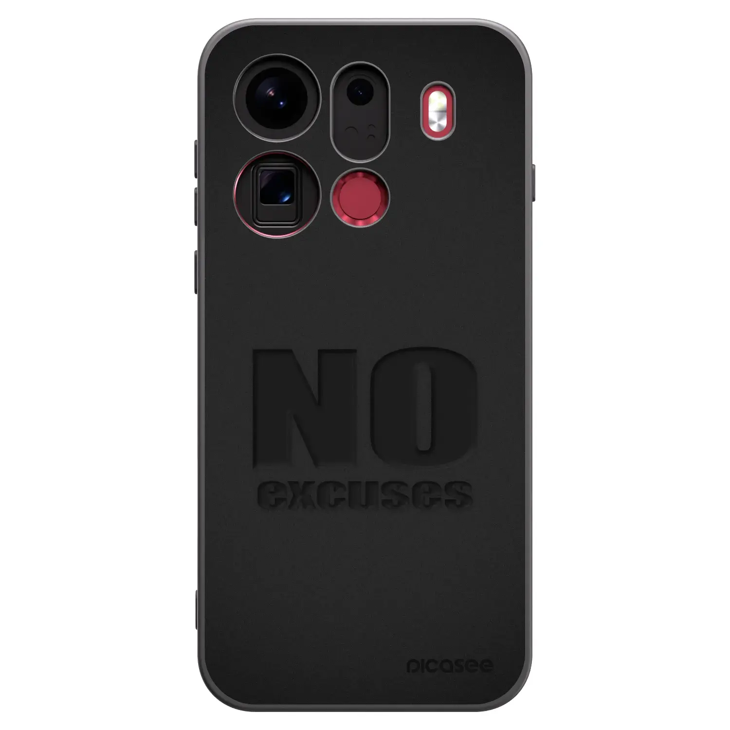 Silikonový černý obal pro OPPO Find X9 Pro - No Excuses