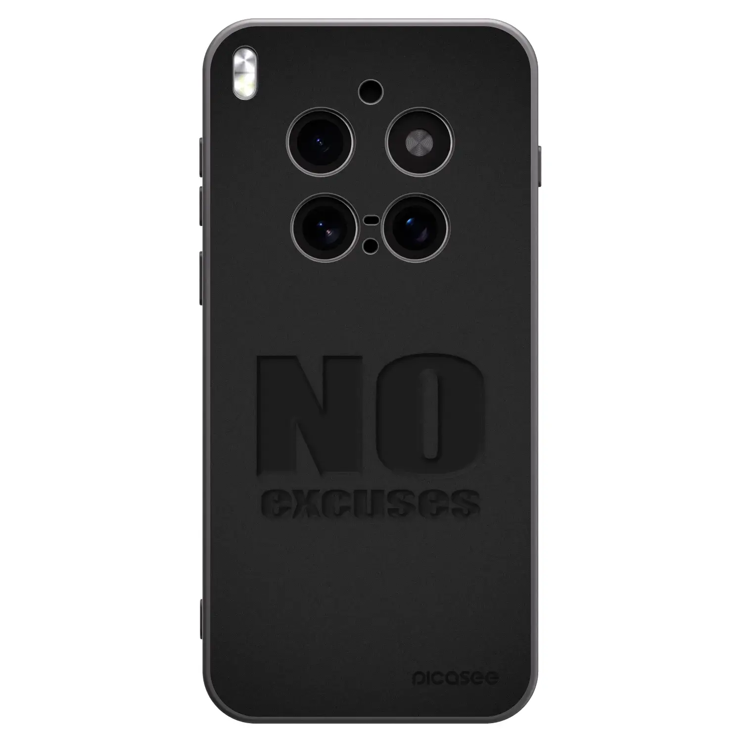 Silikonový černý obal pro Vivo X300 Pro - No Excuses