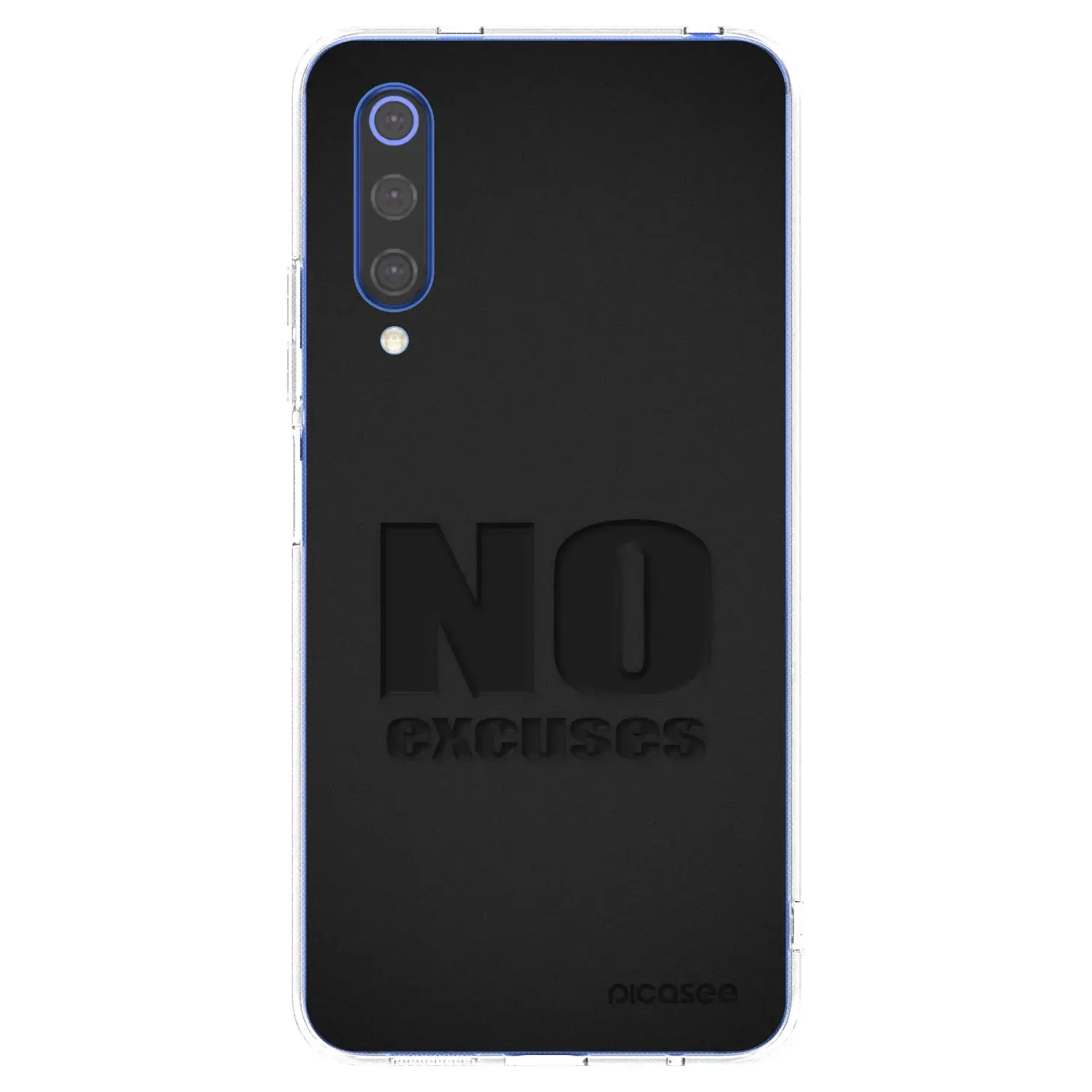 Silikonový průhledný obal pro Xiaomi Mi 9 SE - No Excuses