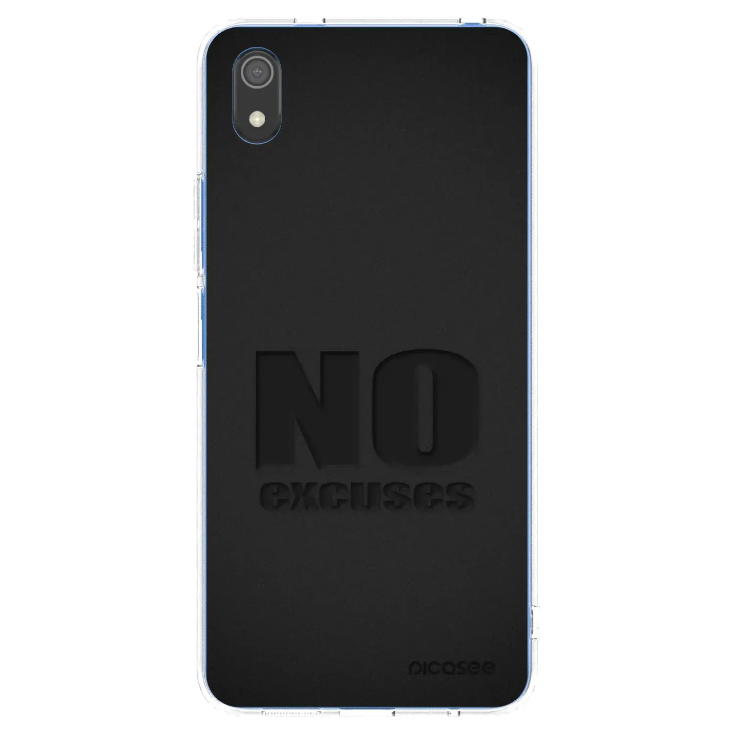 Silikonový průhledný obal pro Xiaomi Redmi 7A - No Excuses