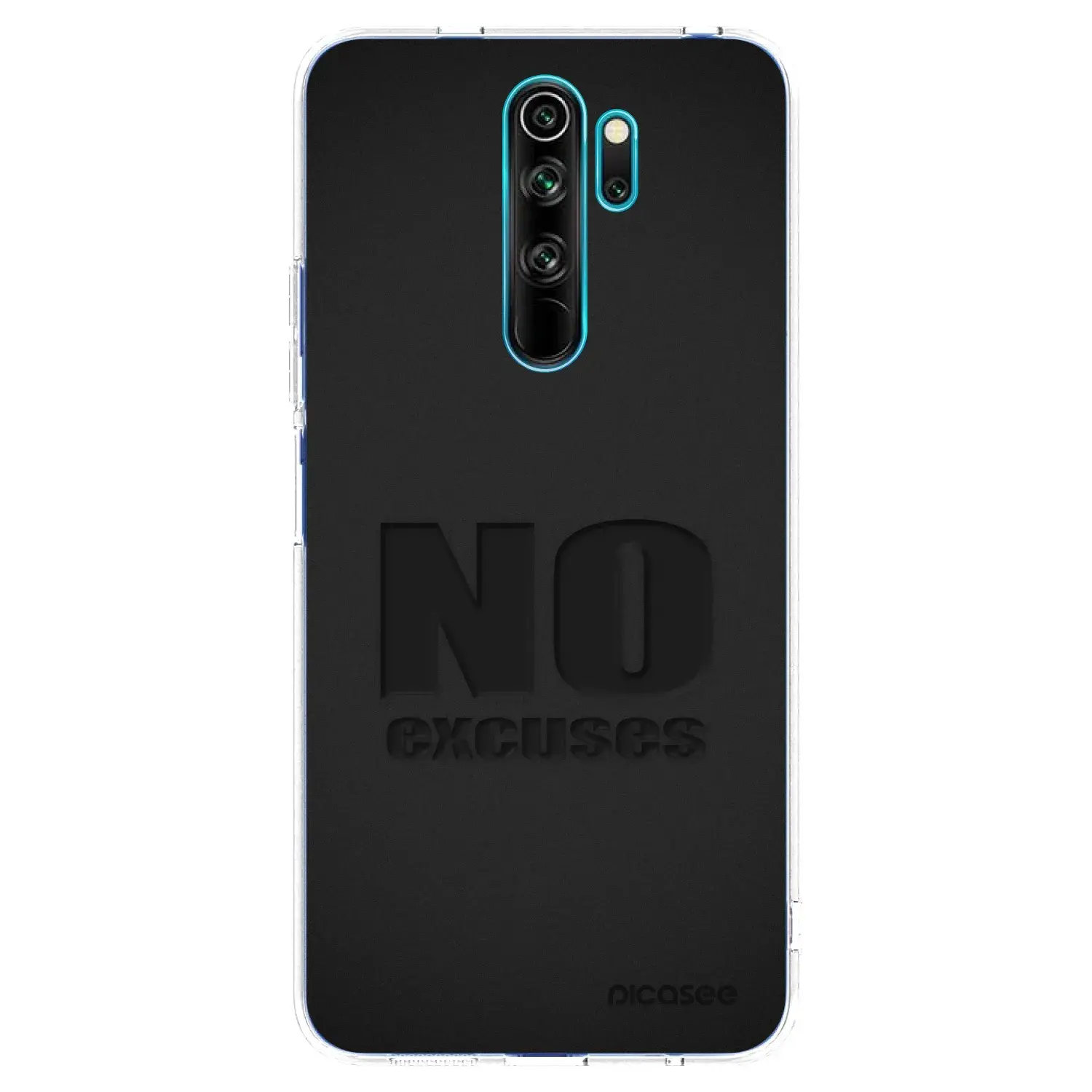 Silikonový průhledný obal pro Xiaomi Redmi Note 8 Pro - No Excuses