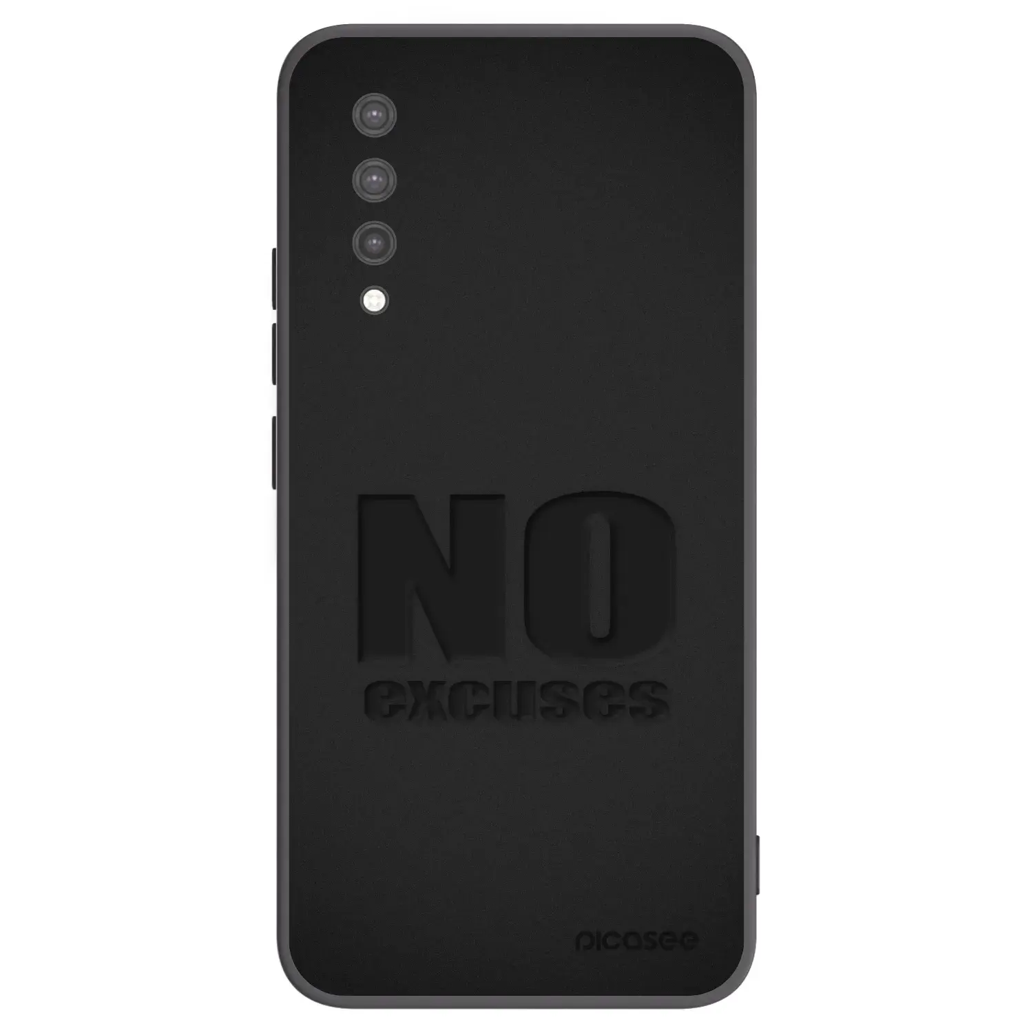 Silikonový černý obal pro Xiaomi Mi 9 Lite - No Excuses