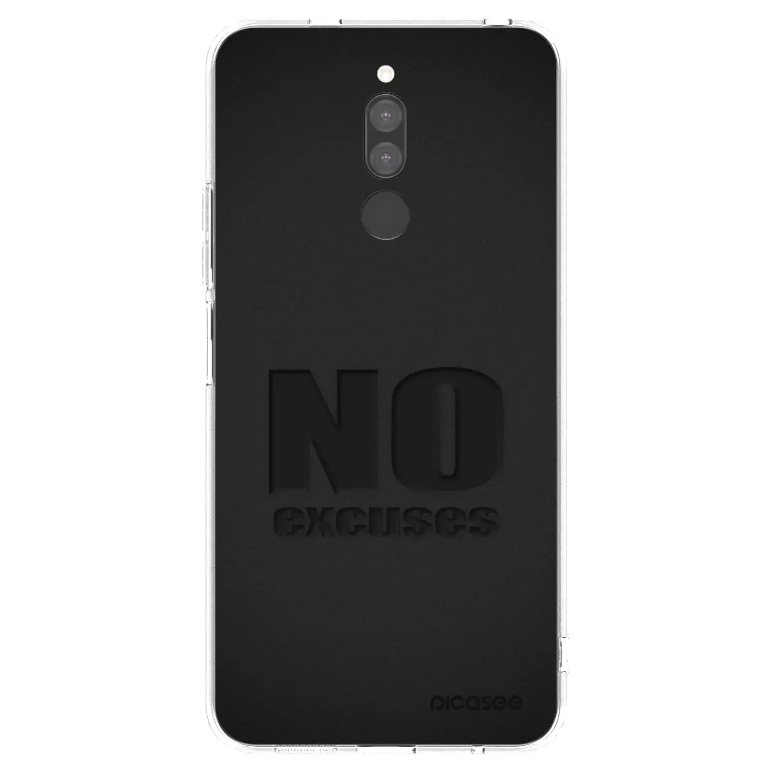 Silikonový průhledný obal pro Xiaomi Redmi 8 - No Excuses