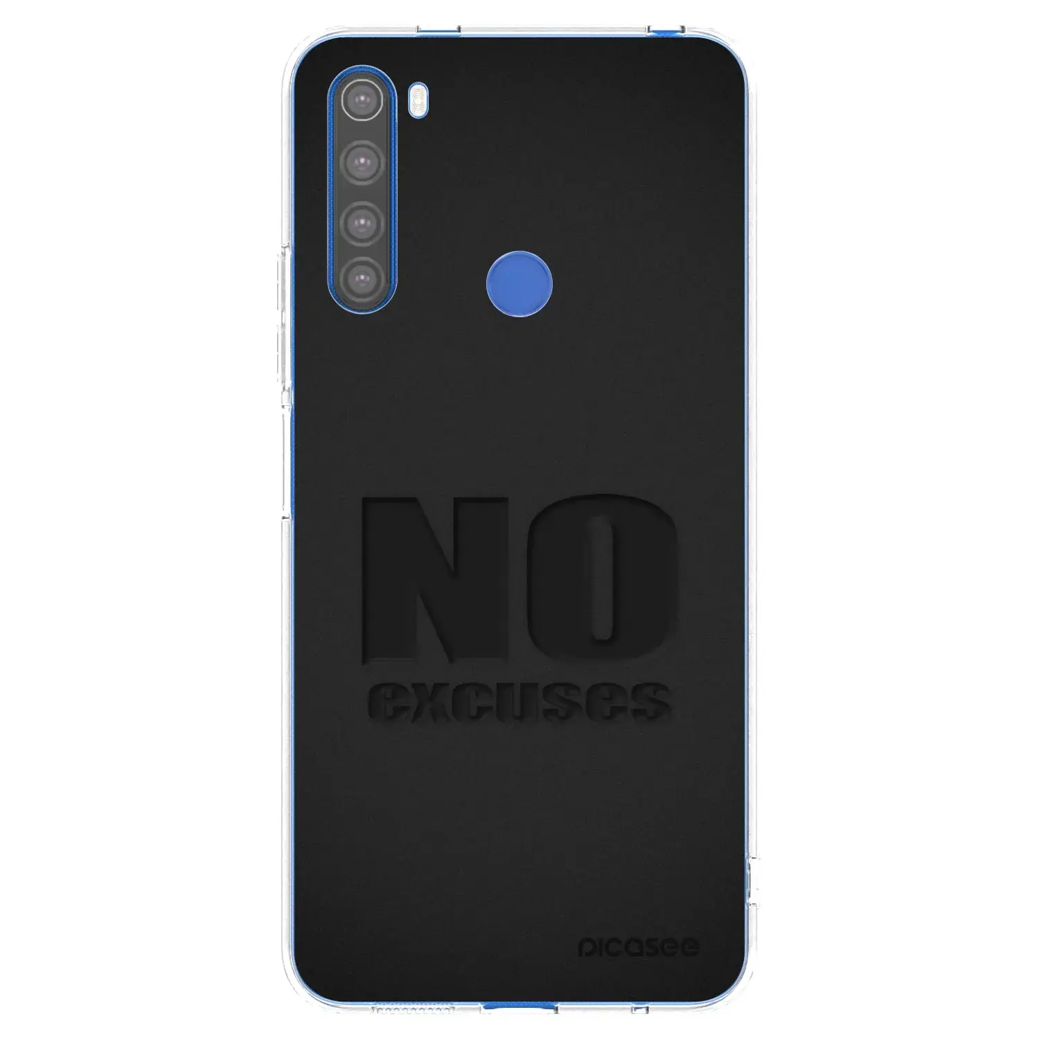 Silikonový průhledný obal pro Xiaomi Redmi Note 8T - No Excuses