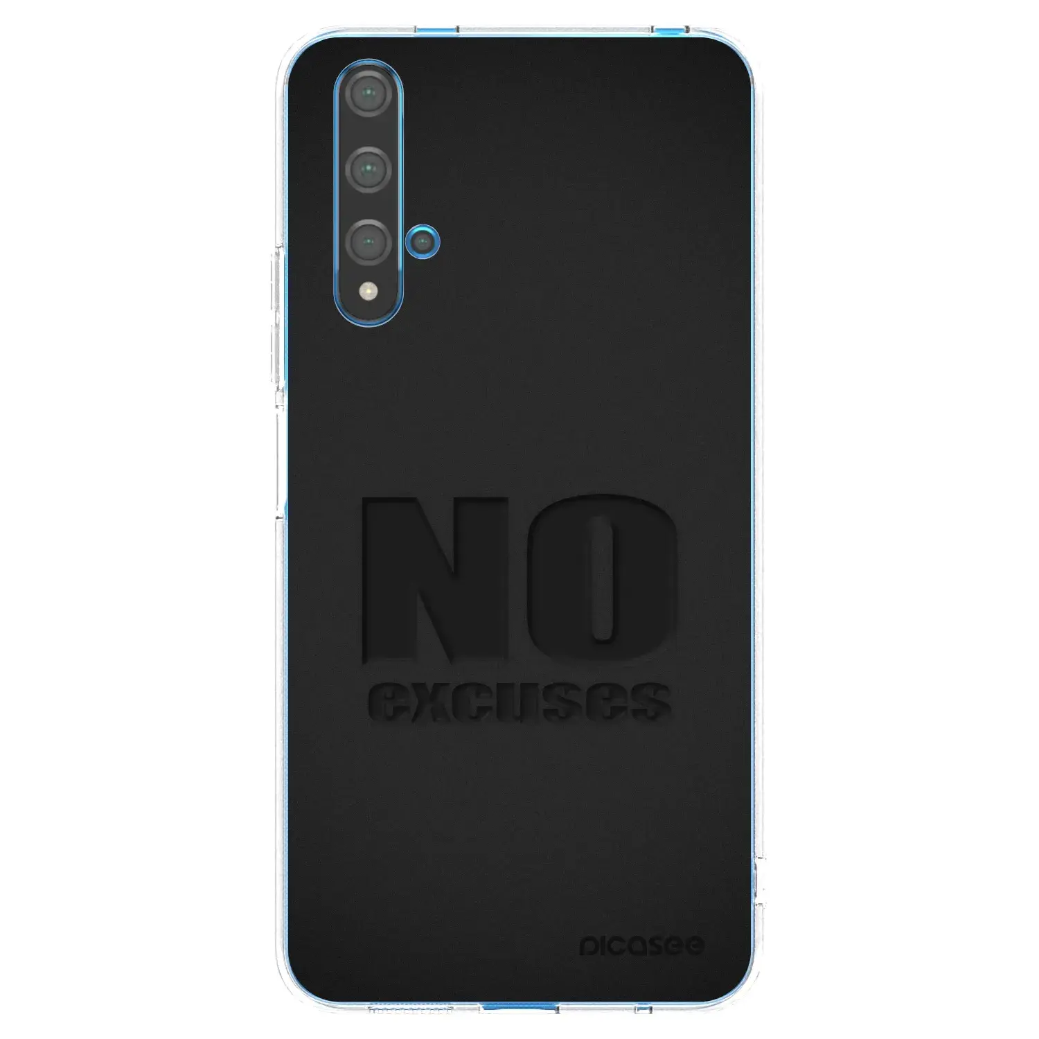 Silikonový průhledný obal pro Huawei Nova 5T - No Excuses