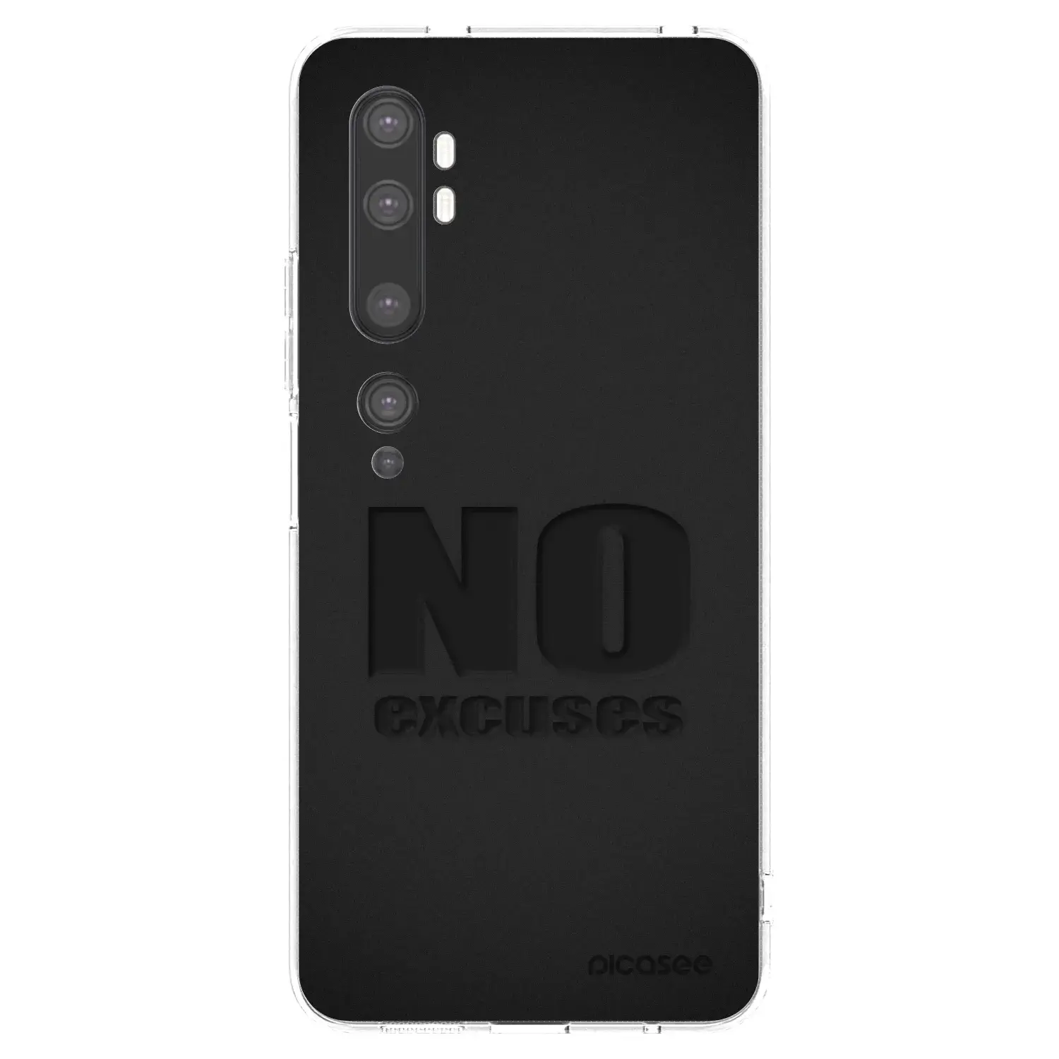 Silikonový průhledný obal pro Xiaomi Mi Note 10 (Pro) - No Excuses