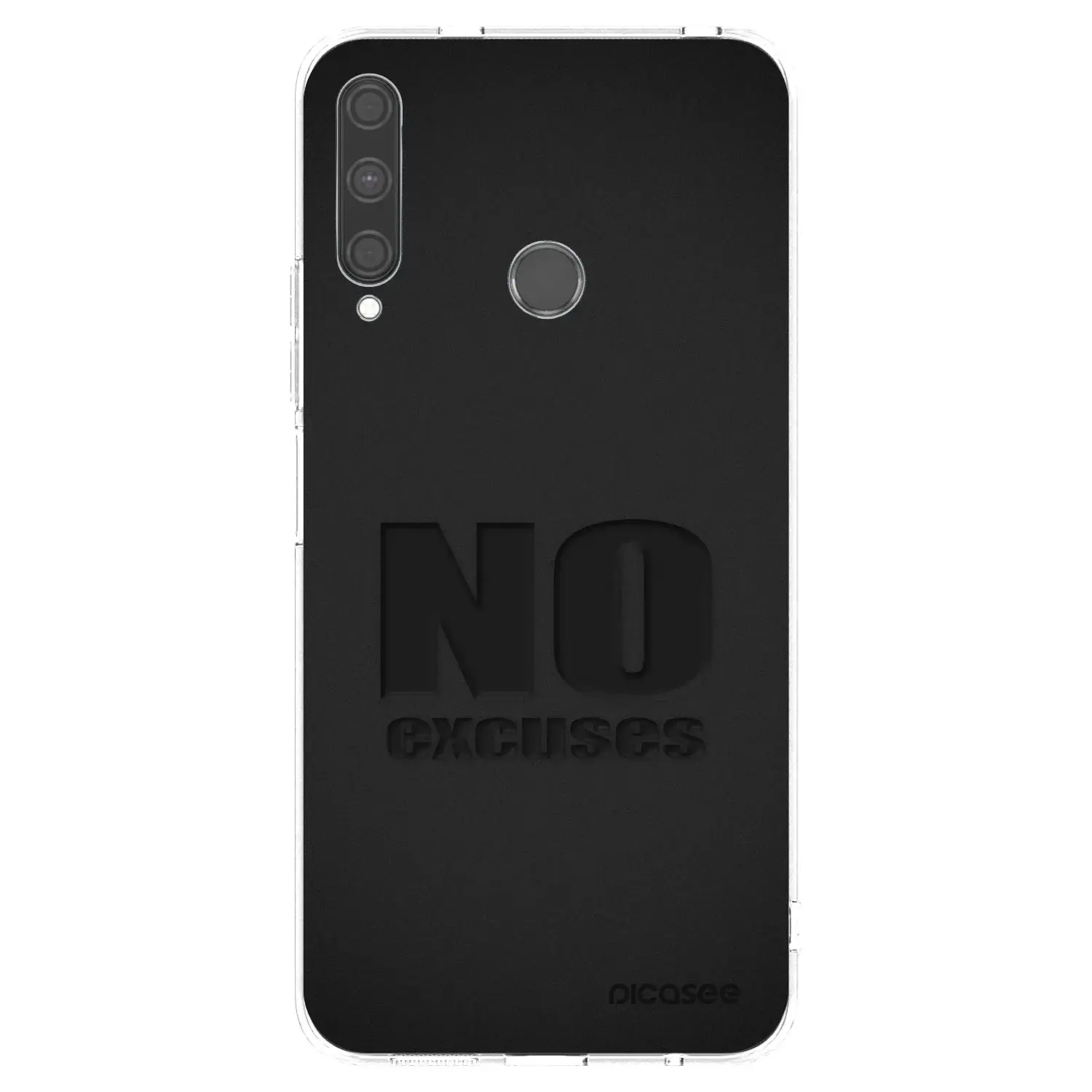 Silikonový průhledný obal pro Huawei P40 Lite E - No Excuses