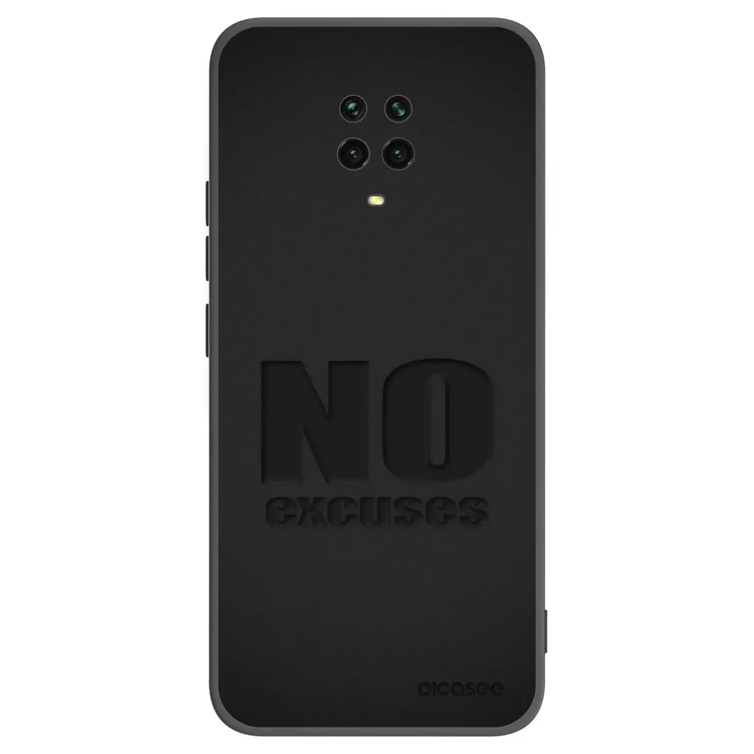 Silikonový černý obal pro Xiaomi Redmi Note 9 Pro - No Excuses