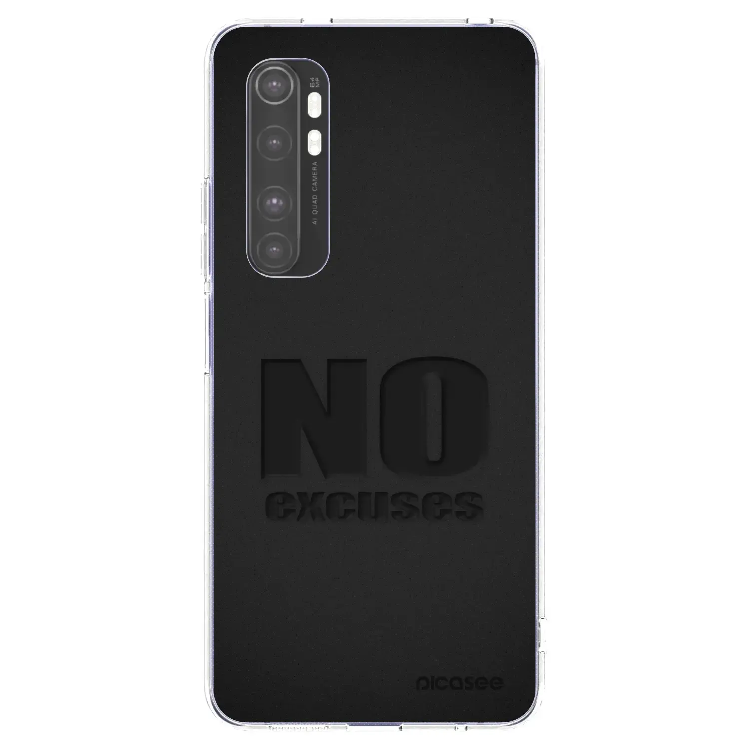 Silikonový průhledný obal pro Xiaomi Mi Note 10 Lite - No Excuses