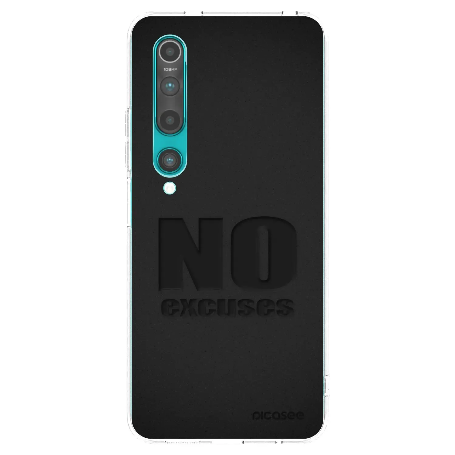 Silikonový průhledný obal pro Xiaomi Mi 10 - No Excuses