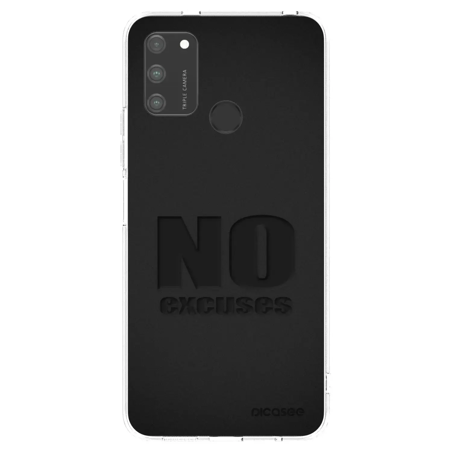 Silikonový průhledný obal pro Honor 9A - No Excuses