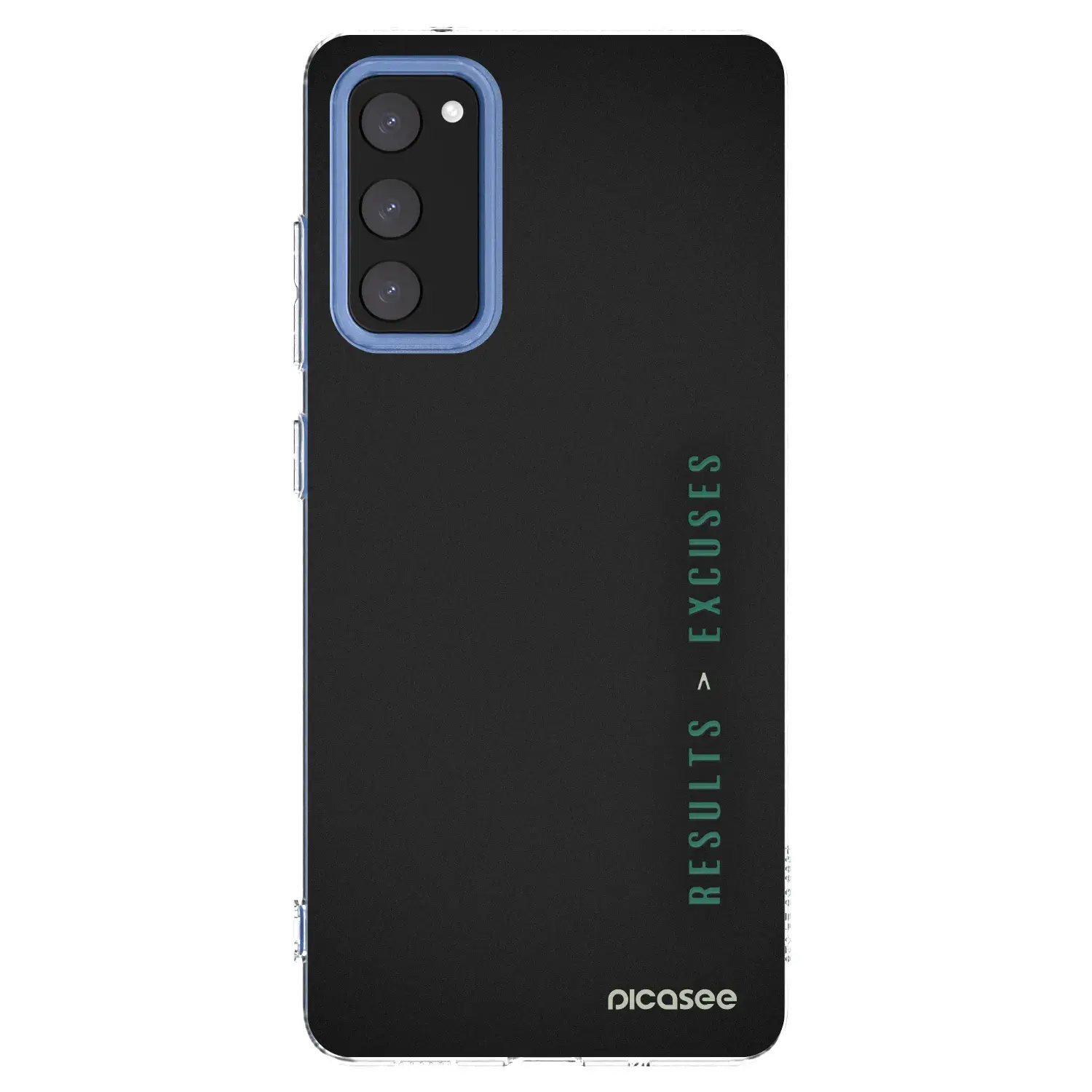 Silikonový průhledný obal pro Samsung Galaxy S20 FE - Results x Excuses