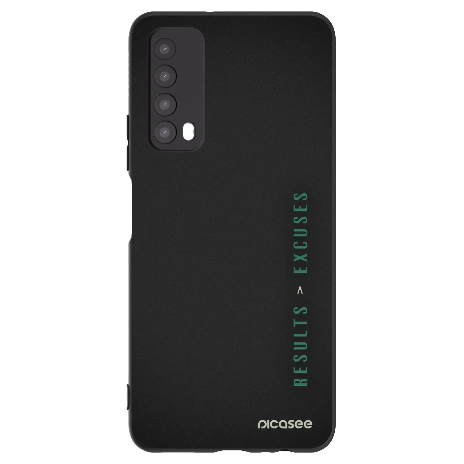 Silikonový černý obal pro Huawei P Smart 2021 - Results x Excuses