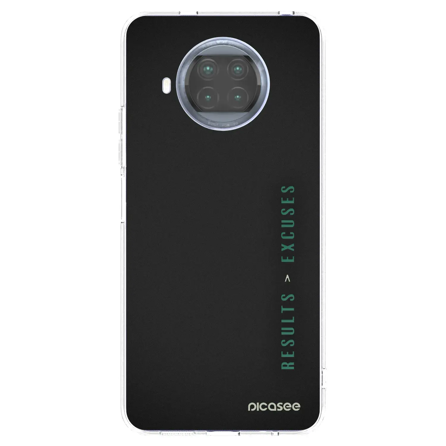 Silikonový průhledný obal pro Xiaomi Mi 10T Lite - Results x Excuses