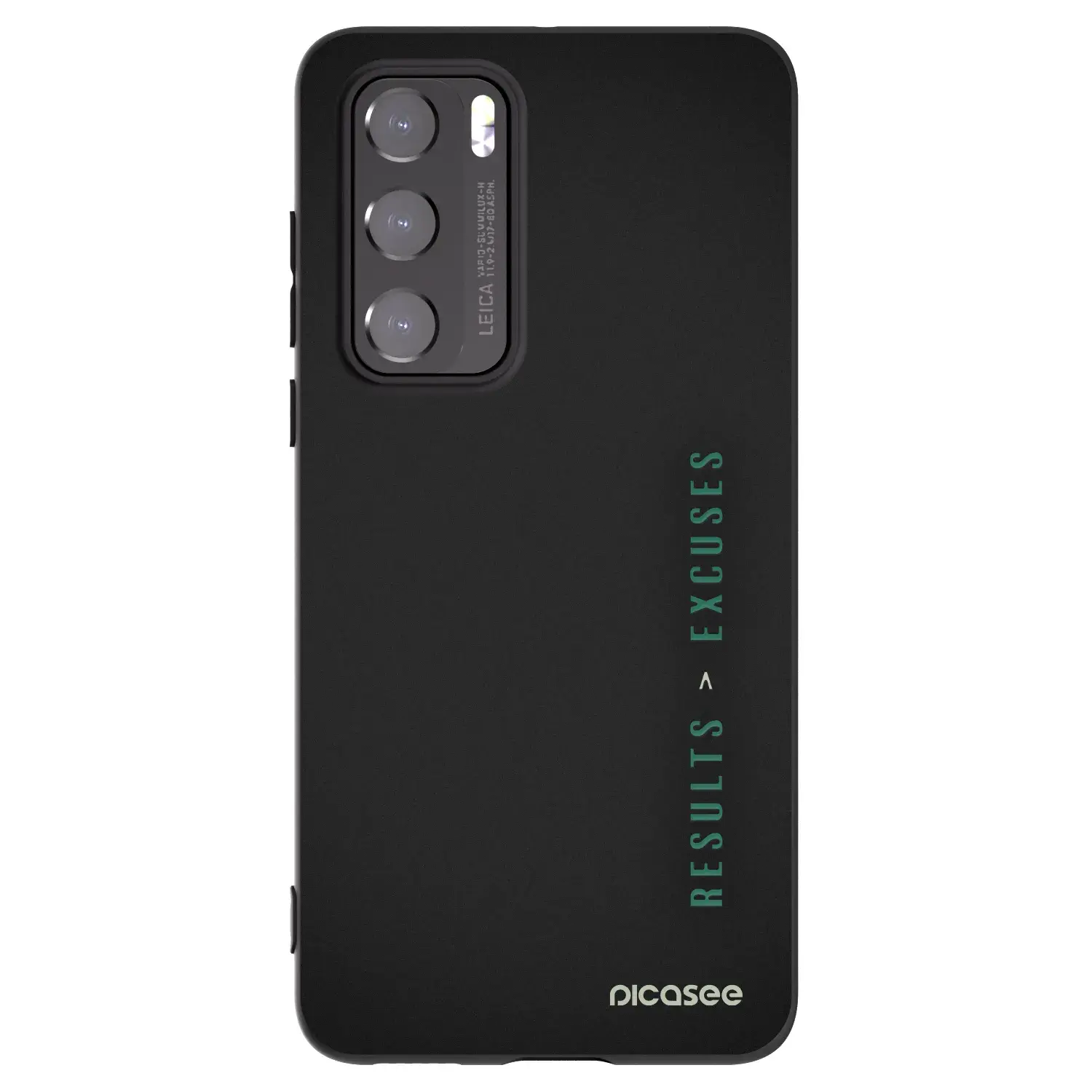 Silikonový černý obal pro Huawei P40 - Results x Excuses