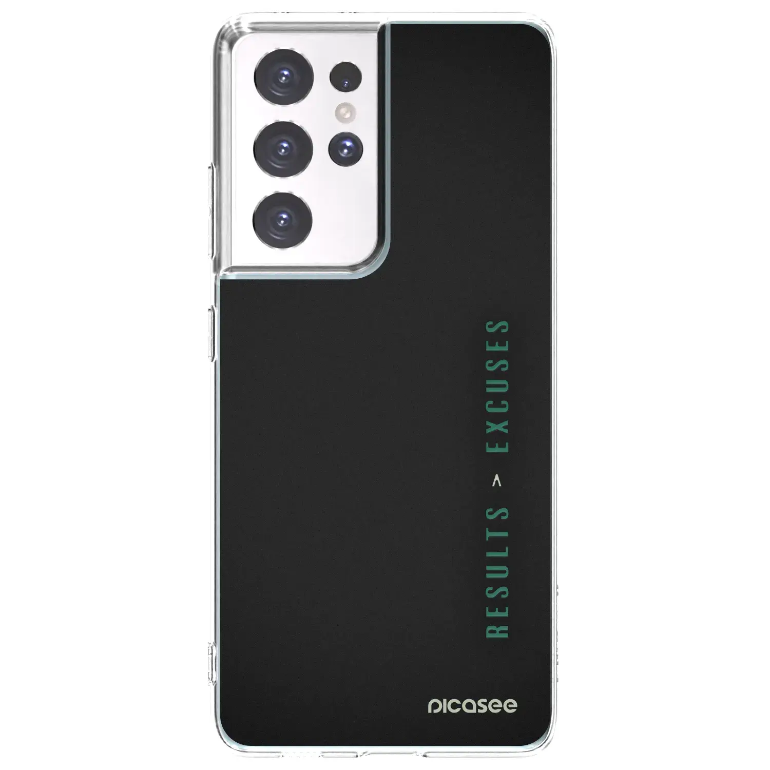 Silikonový průhledný obal pro Samsung Galaxy S21 Ultra 5G G998B - Results x Excuses